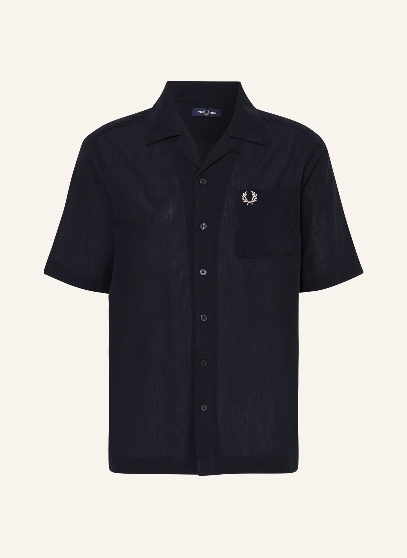 FRED PERRY Resort shirt comfort fit, Color: DARK BLUE (Image 1)