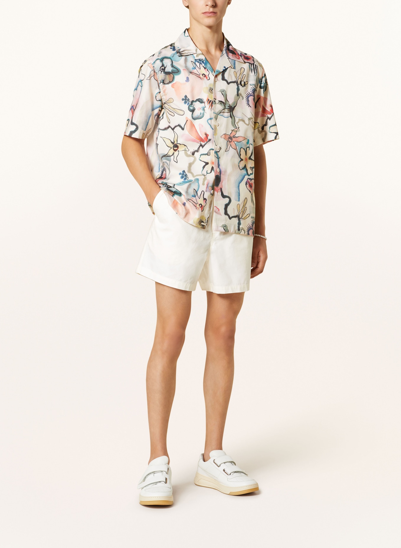 FRED PERRY Shorts, Color: ECRU (Image 2)