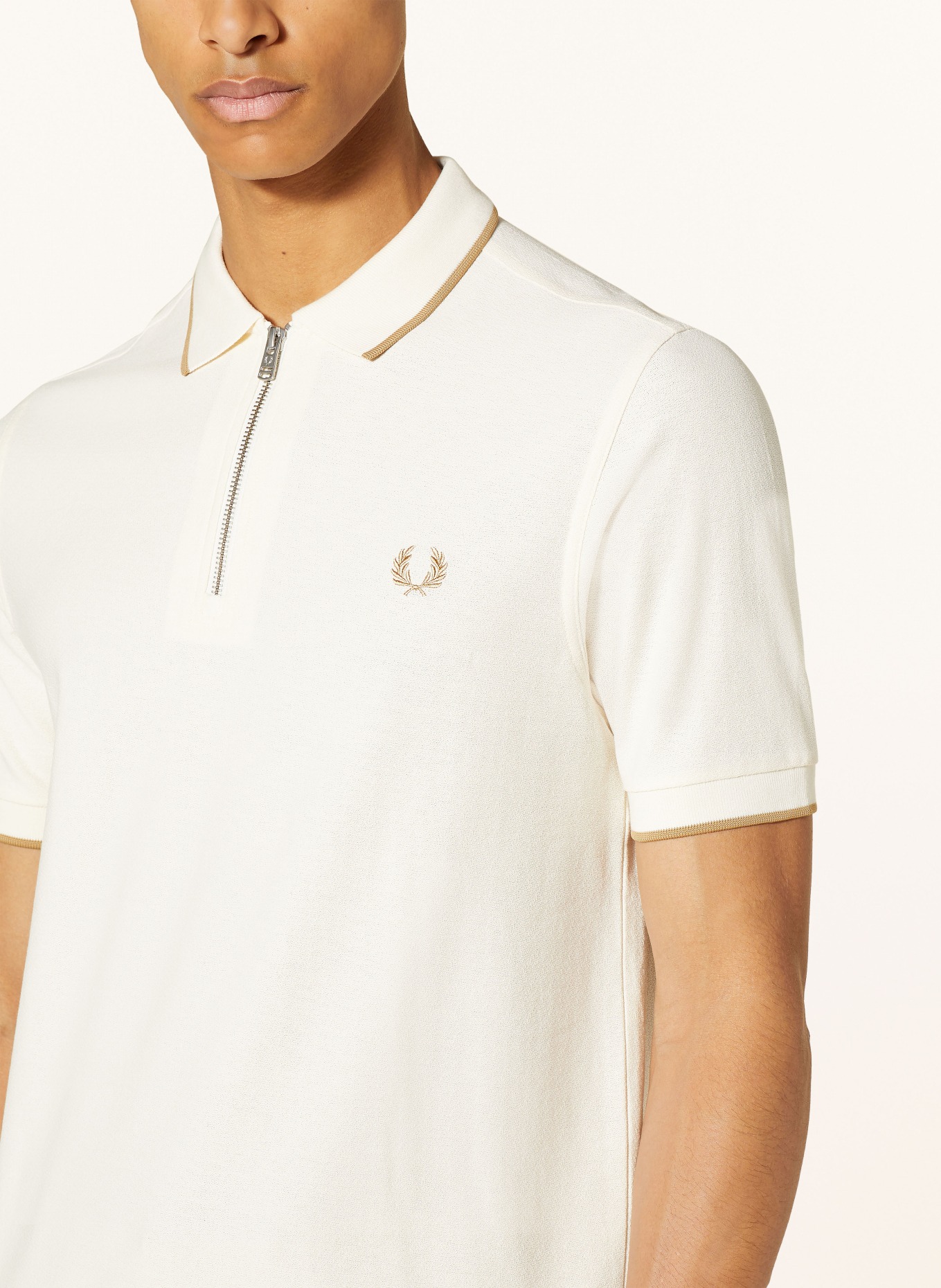 FRED PERRY Polo shirt, Color: ECRU (Image 4)