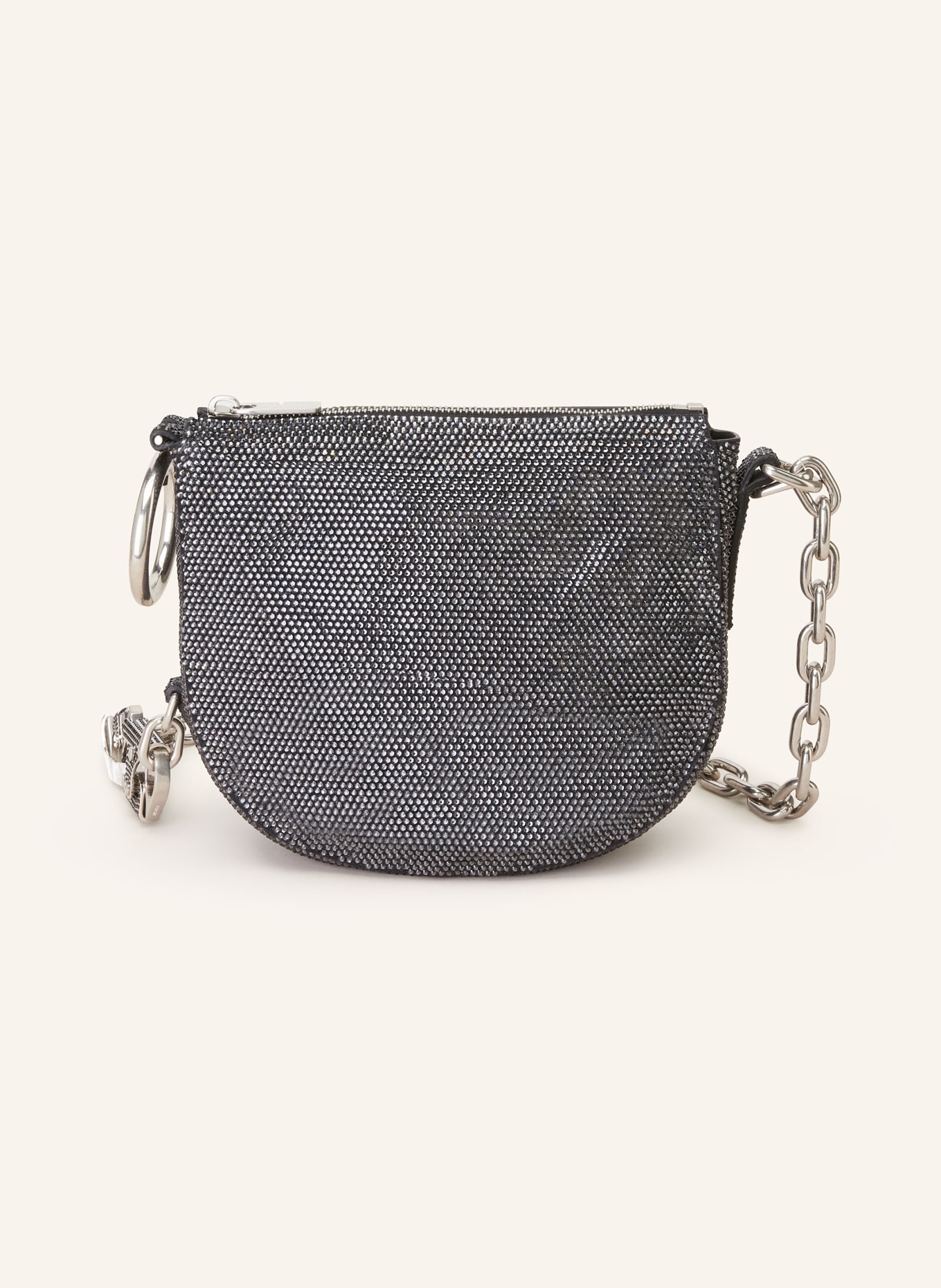 BURBERRY Shoulder bag KNIGHT with decorative gems, Color: BLACK (Image 1)