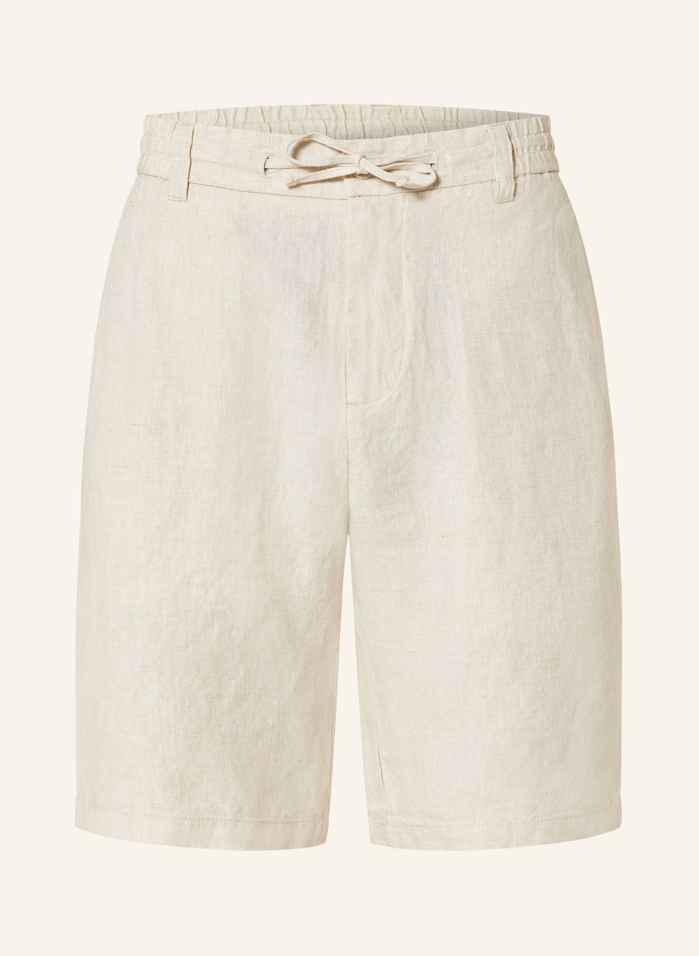 NN.07 Linen shorts SEB, Color: BEIGE (Image 1)