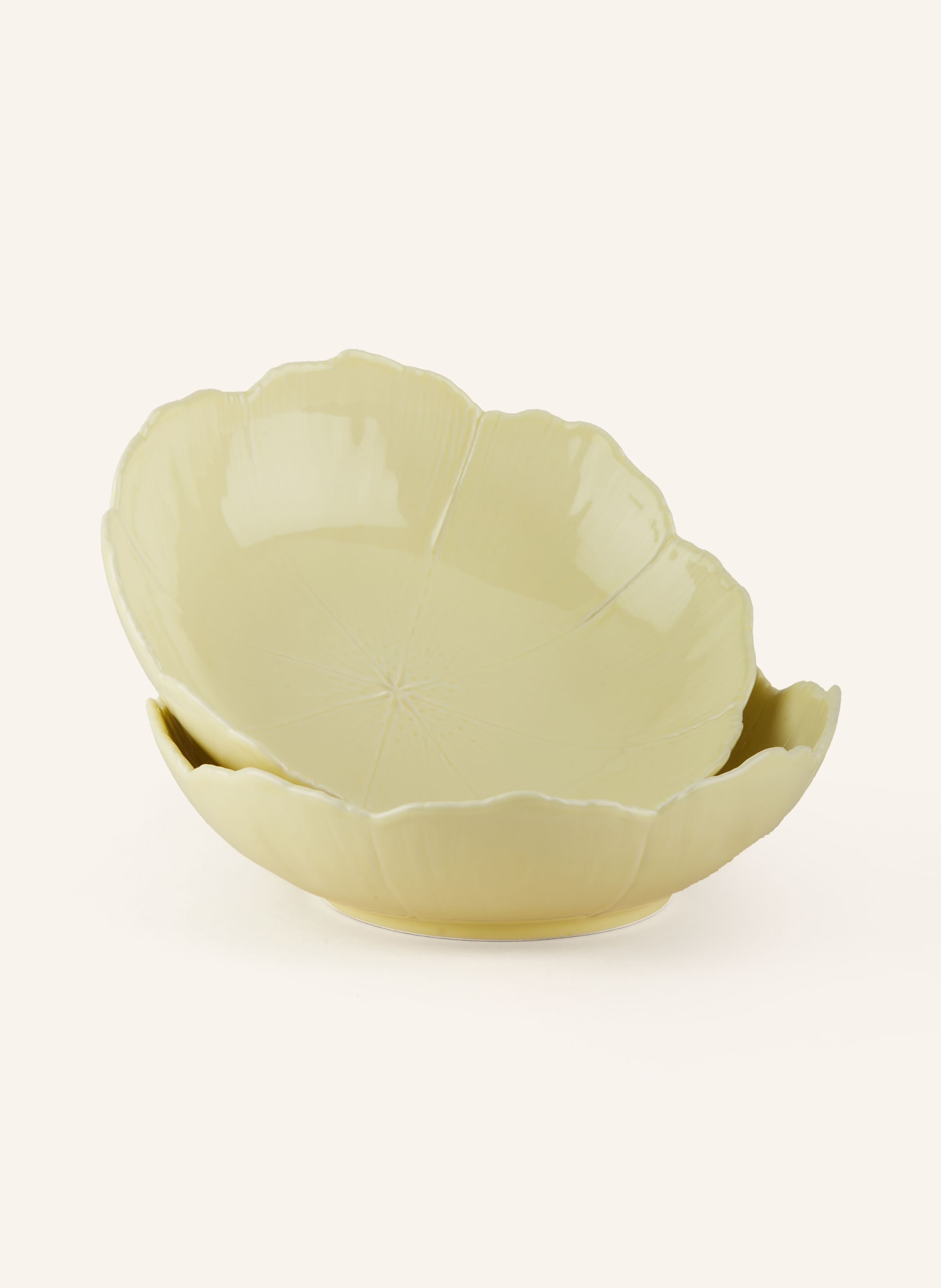 AQUAZZURA CASA Set of 2 bowls CHERRY BLOSSOM: LIGHT YELLOW