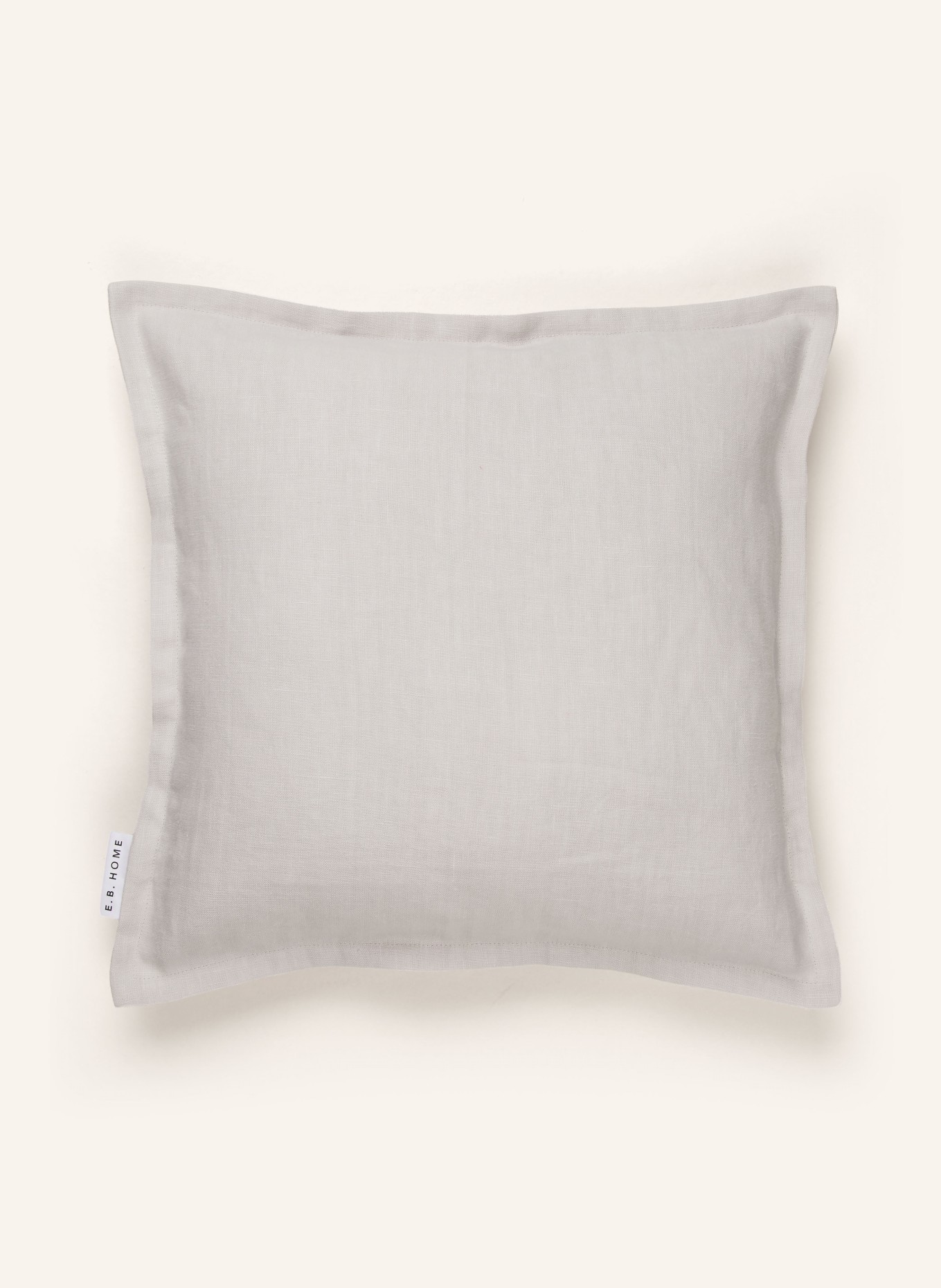 EB HOME Decorative cushion cover made of linen, Color: LIGHT GRAY (Image 1)