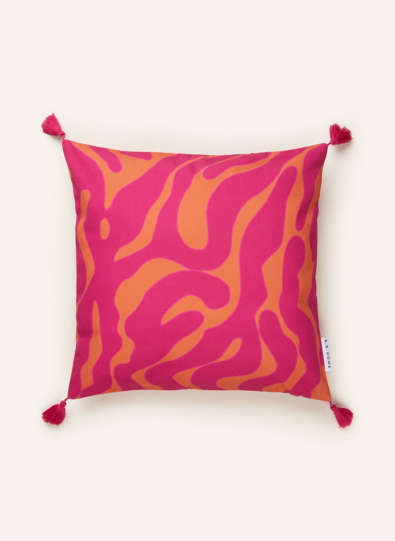 EB HOME Decorative cushion cover, Color: ORANGE/ PINK (Image 1)