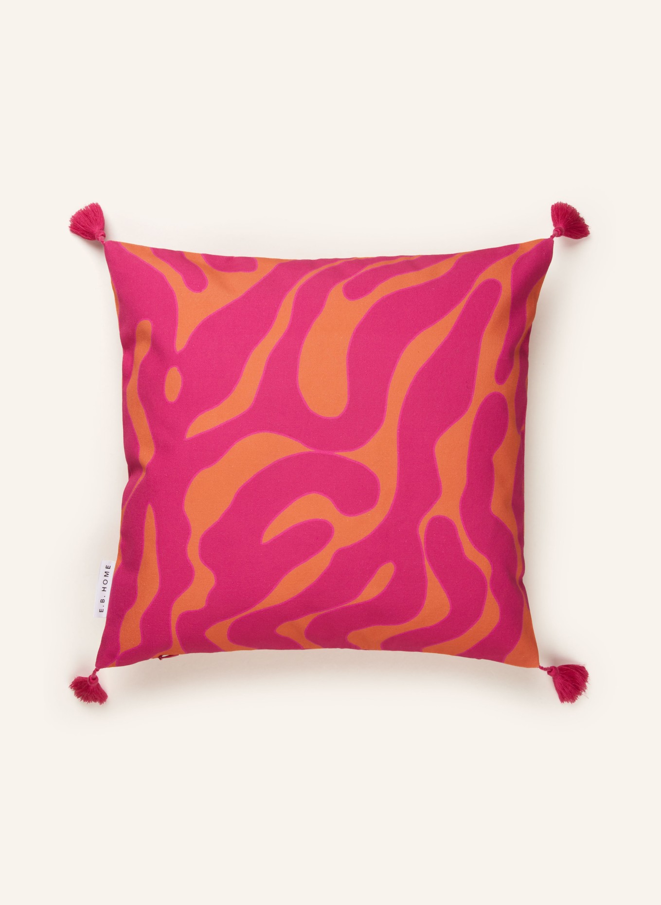 EB HOME Decorative cushion cover, Color: ORANGE/ PINK (Image 2)