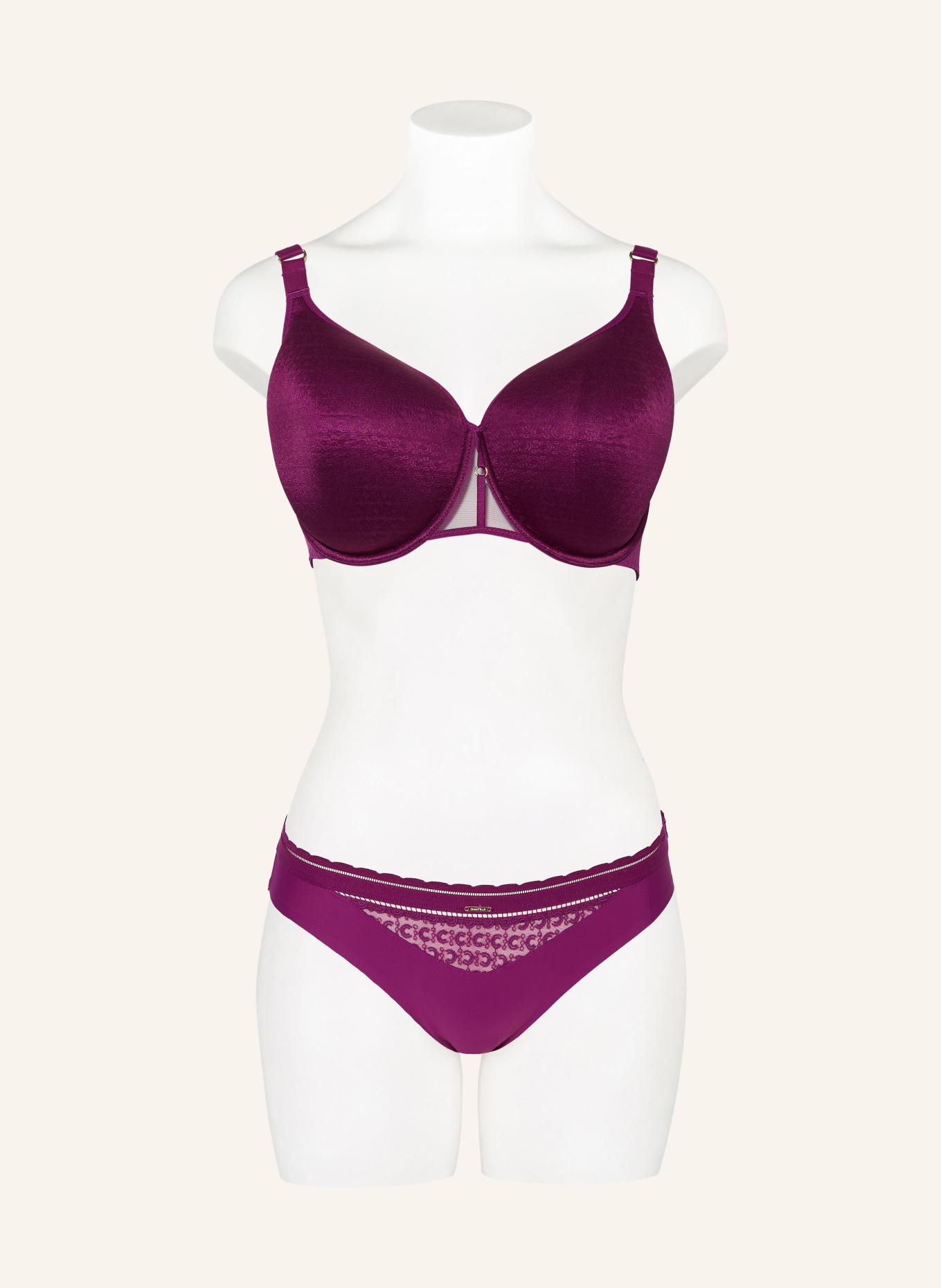 CHANTELLE Schalen-BH MONOGRAM: DUNKELLILA
