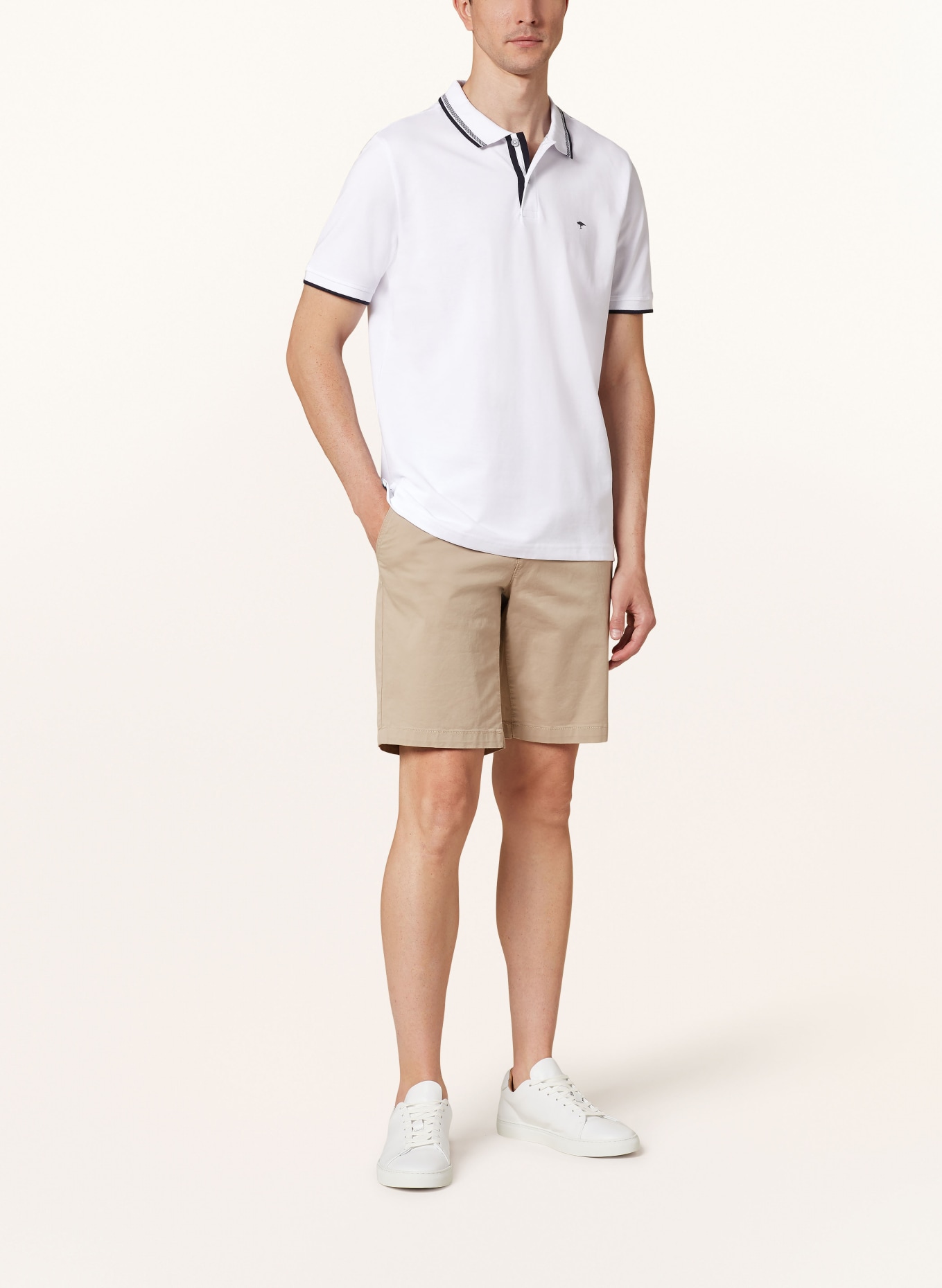 FYNCH-HATTON Piqué polo shirt, Color: WHITE (Image 2)
