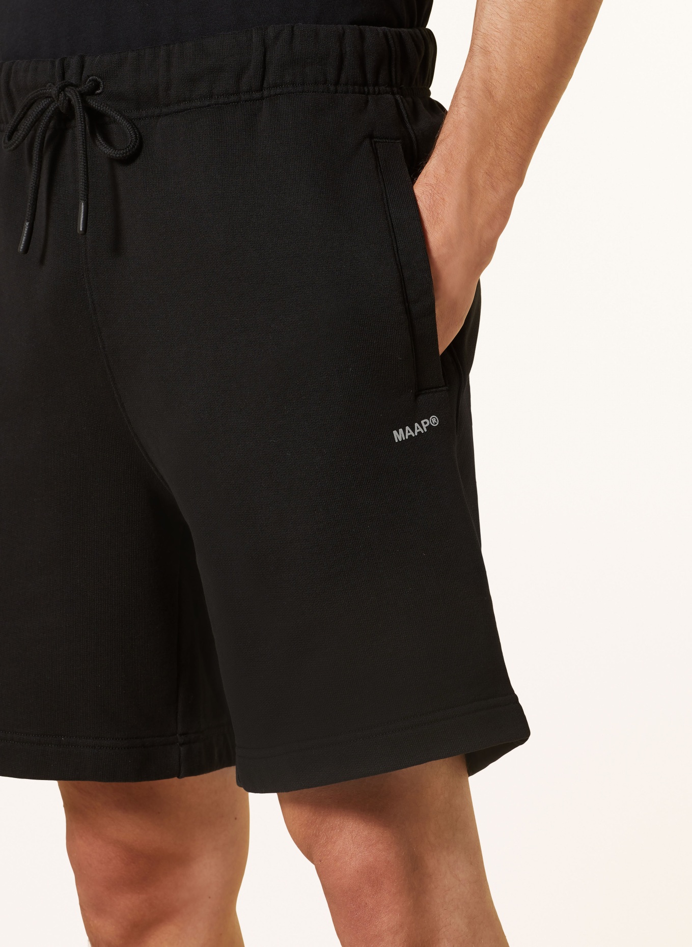 MAAP Sweat shorts ESSENTIALS, Color: BLACK (Image 5)