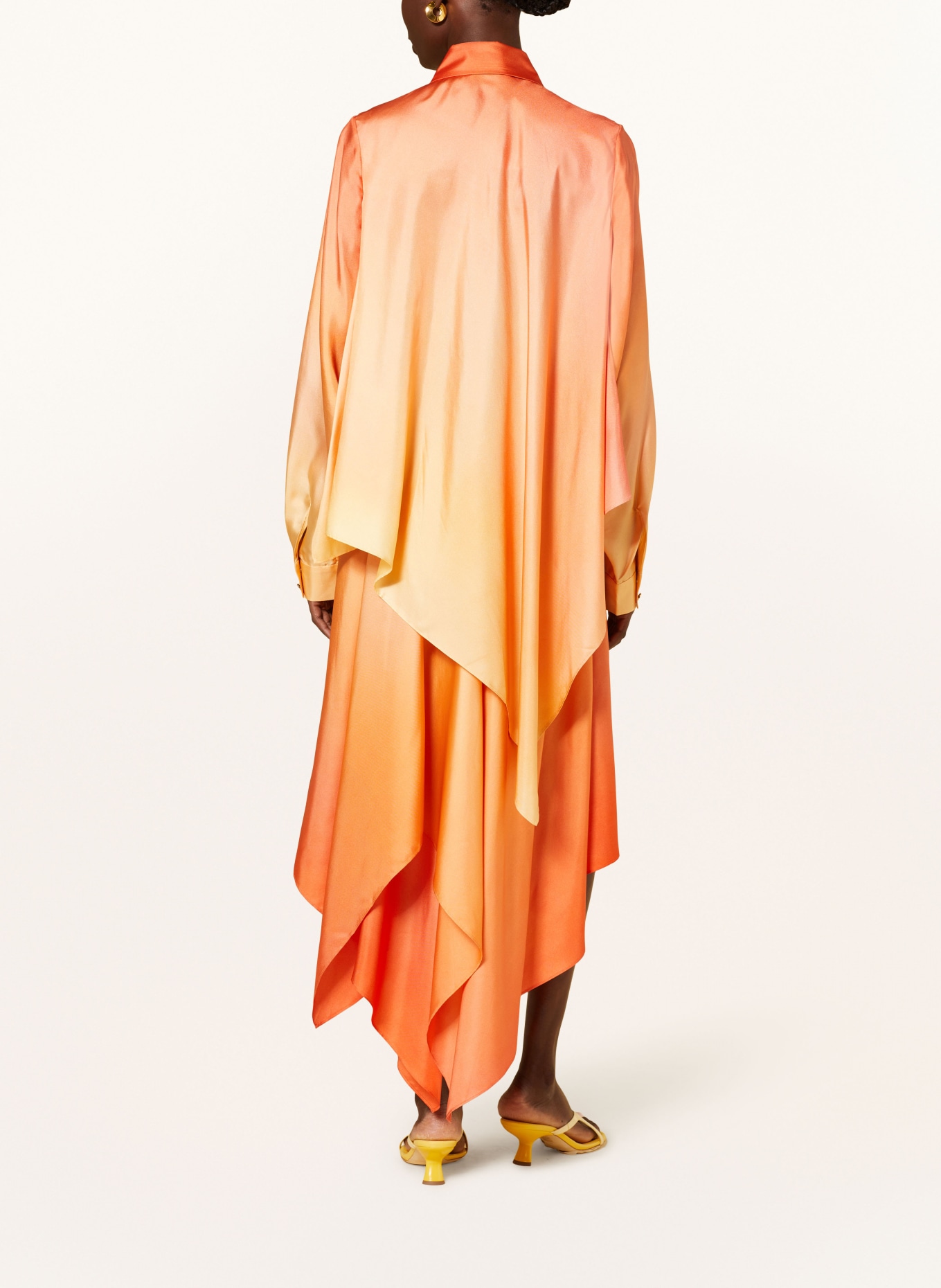 ZIMMERMANN Silk skirt TRANQUILITY, Color: ORANGE (Image 3)