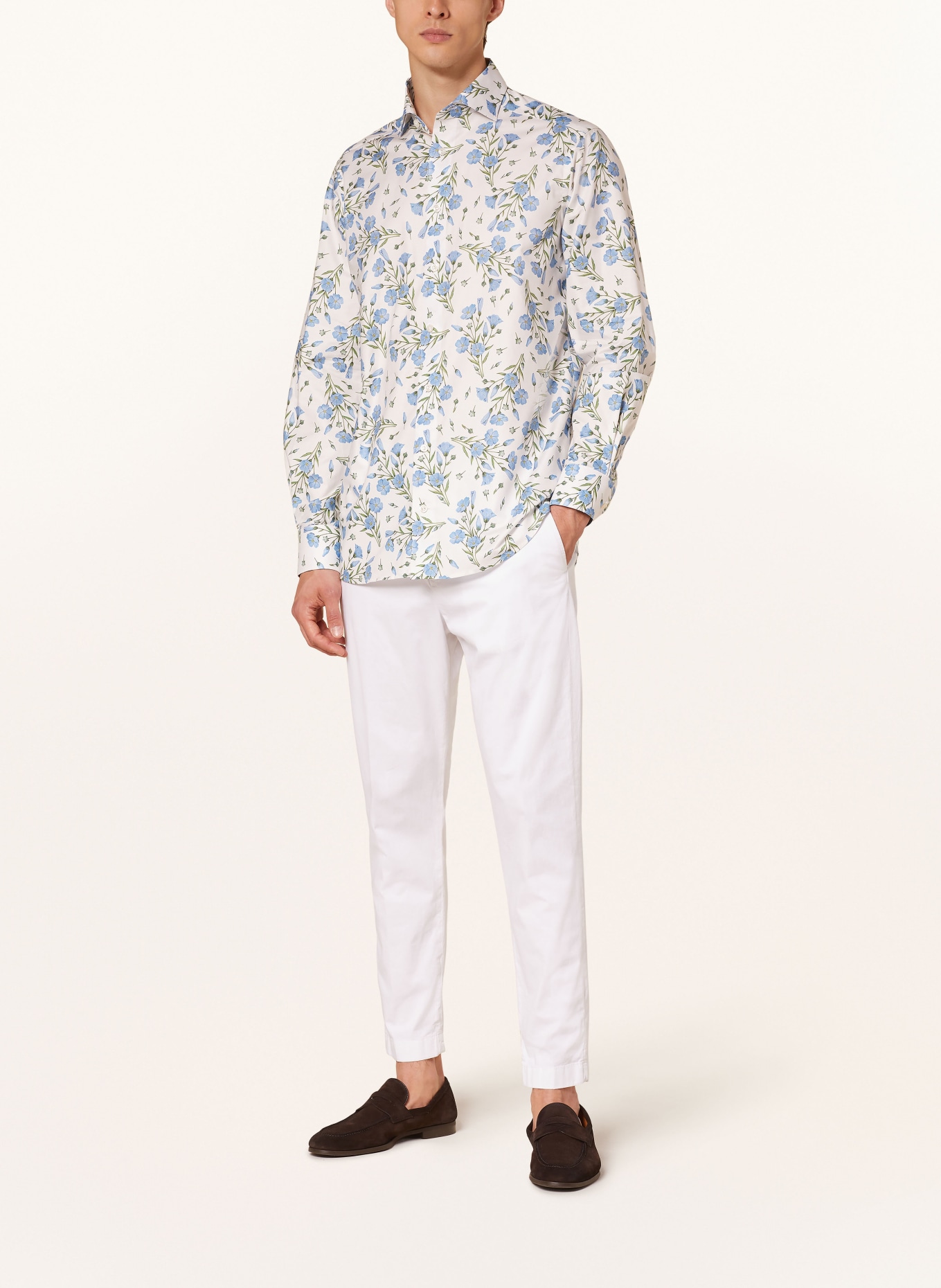 ETON Shirt contemporary fit, Color: WHITE/ LIGHT BLUE/ GREEN (Image 2)