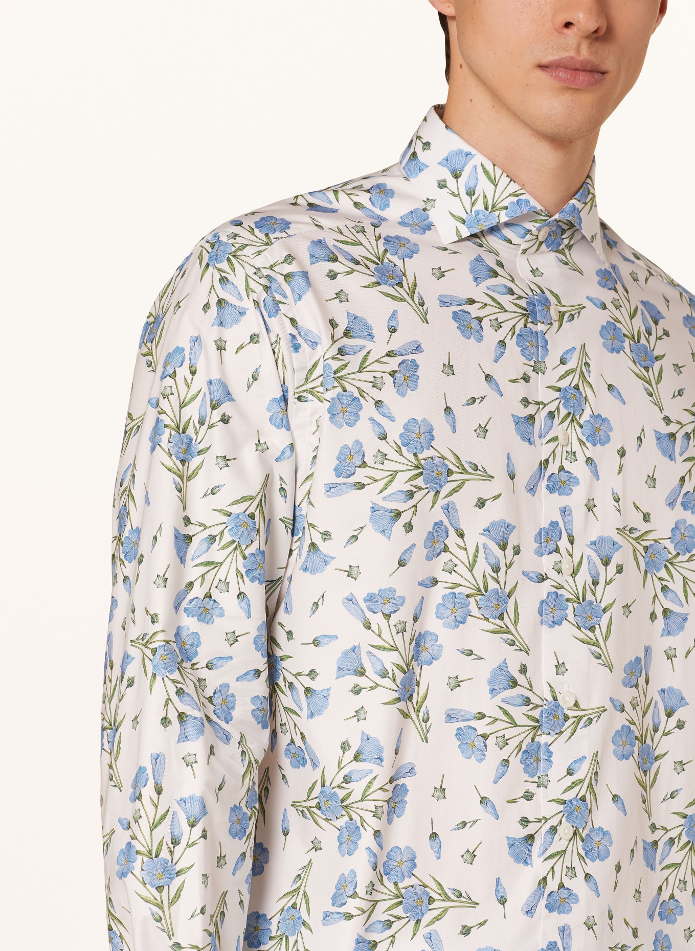 ETON Shirt contemporary fit, Color: WHITE/ LIGHT BLUE/ GREEN (Image 4)