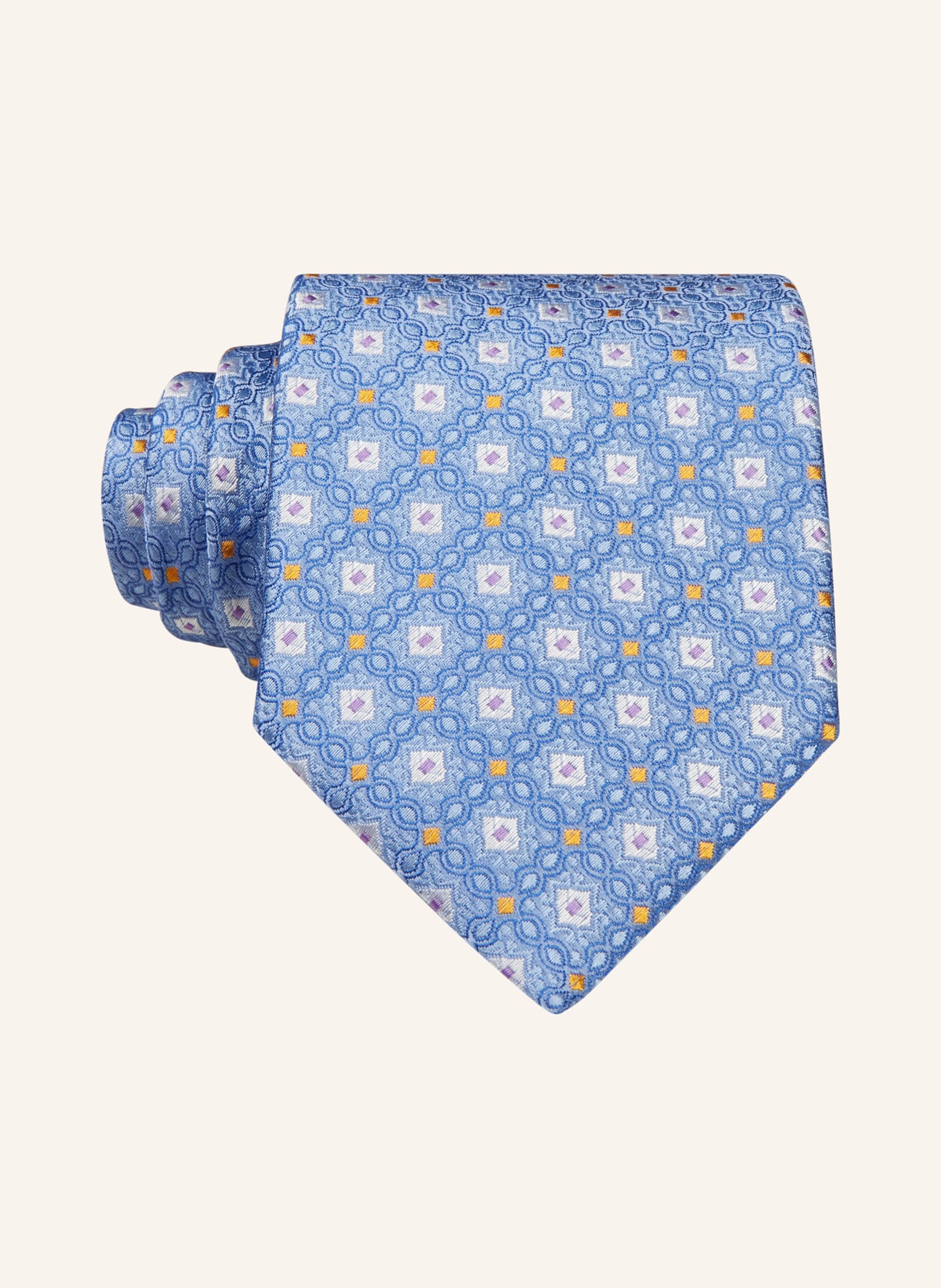 ETON Krawatte, Farbe: HELLBLAU/ DUNKELGELB/ LILA (Bild 1)