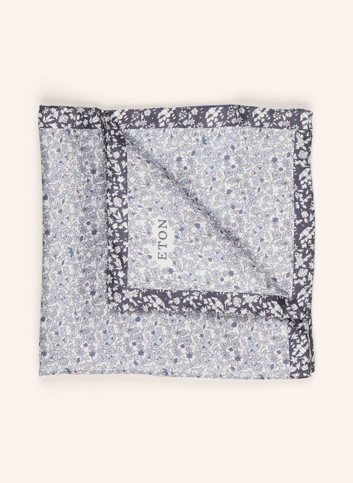 ETON Pocket square, Color: WHITE/ BLUE/ LIGHT BLUE (Image 1)