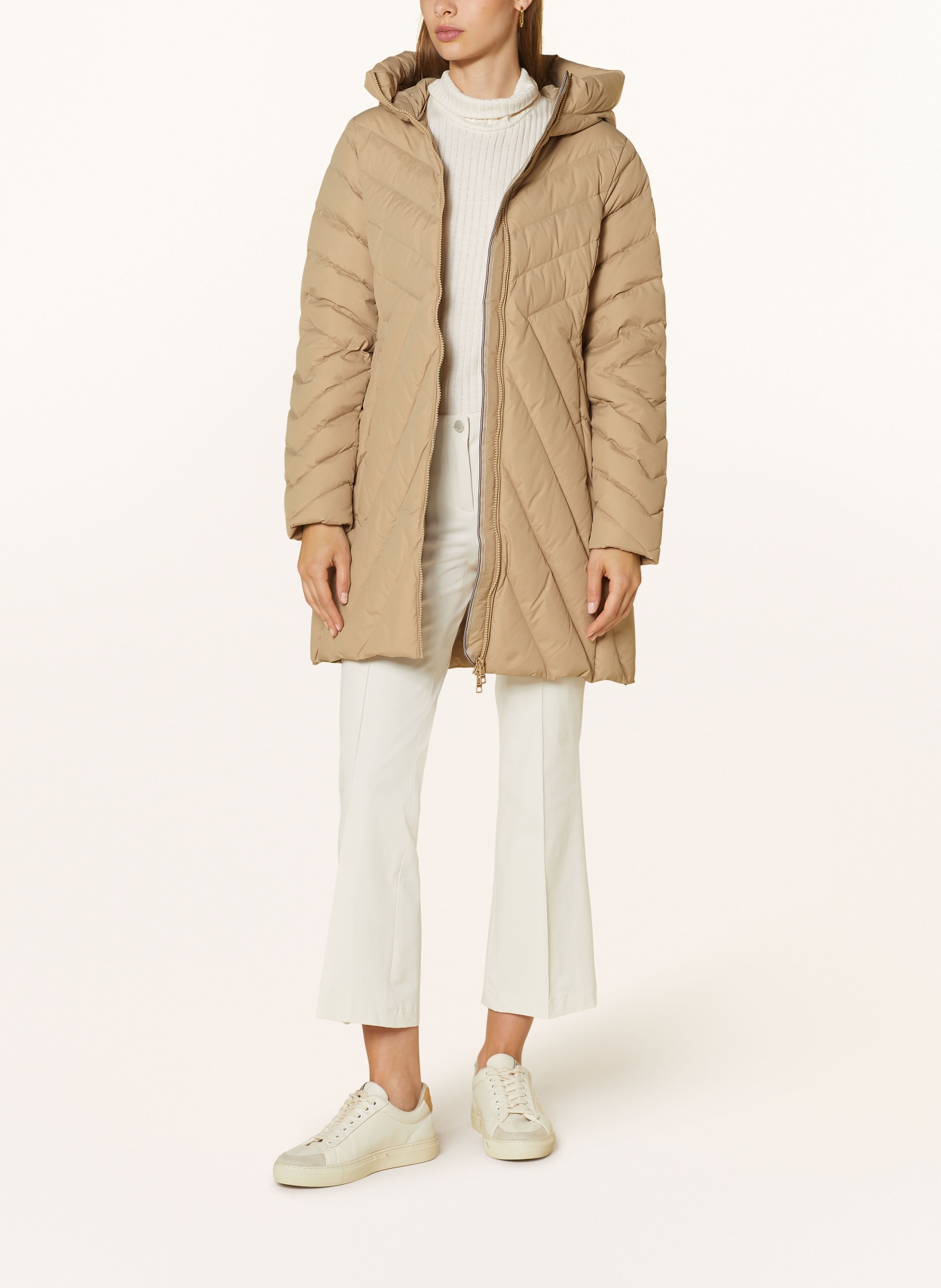 Kapuze Tommy Hilfiger Daunenmantel Damen GÃ¼nstig Long Puffer