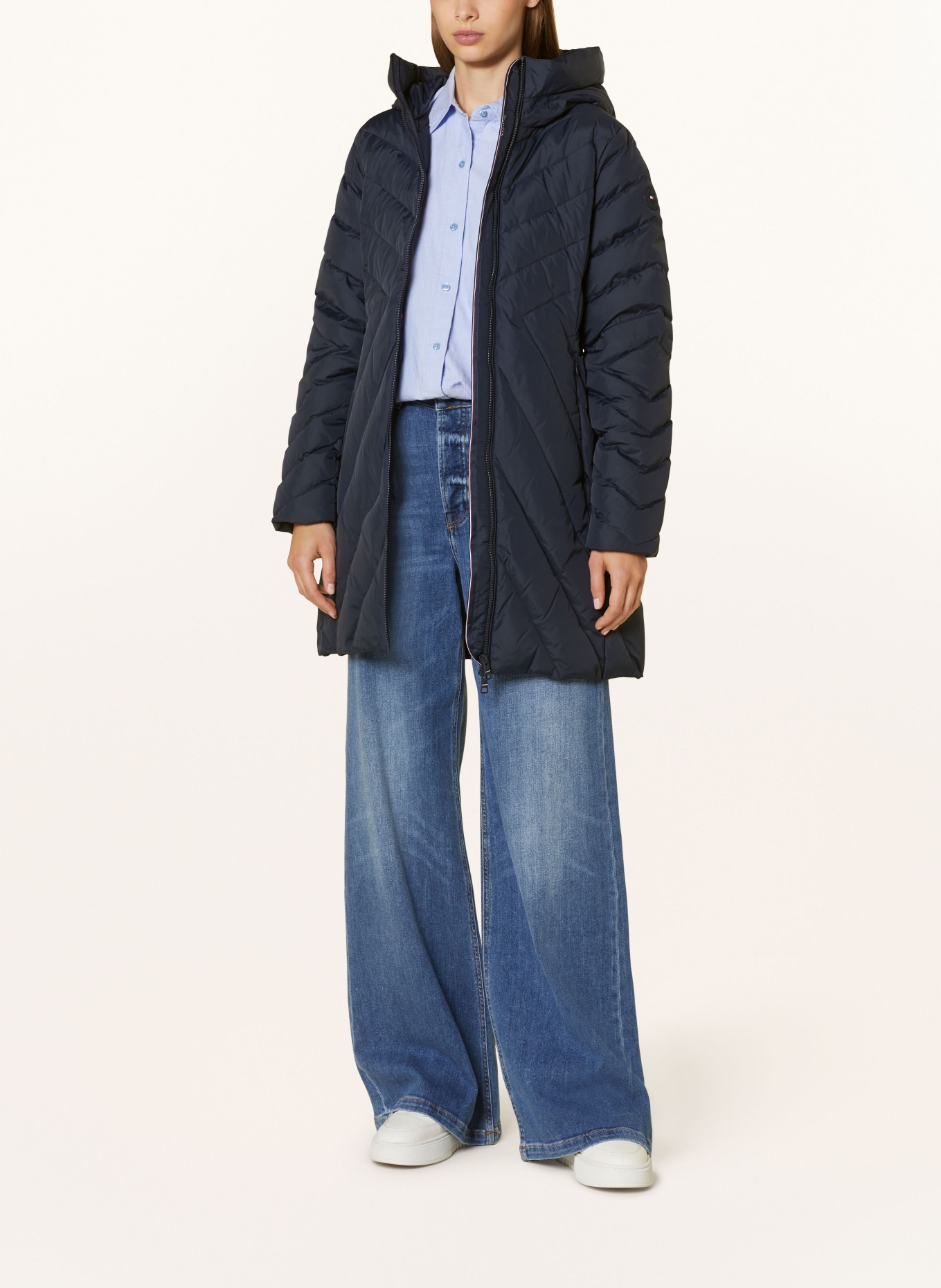 TOMMY HILFIGER Daunenmantel: DUNKELBLAU