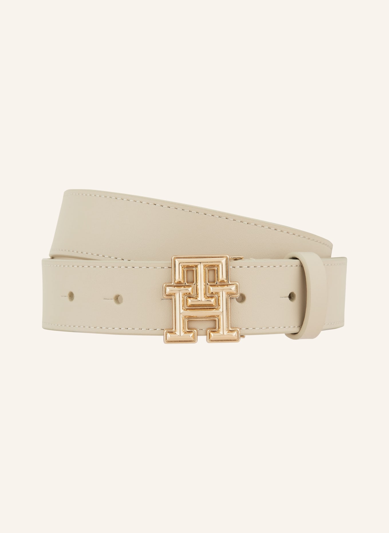 TOMMY HILFIGER Leather belt in beige