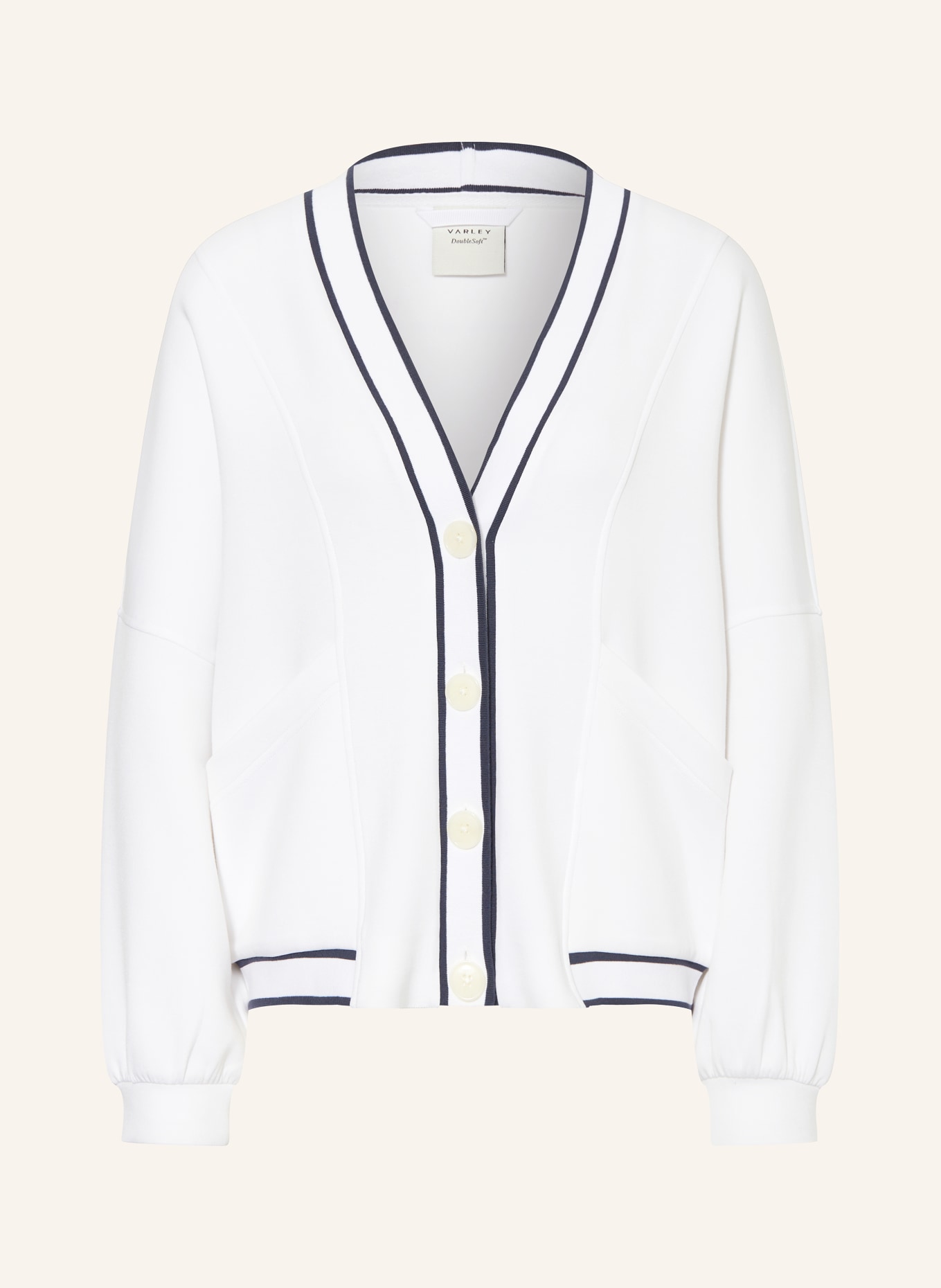 VARLEY Sweat jacket DECKER, Color: WHITE (Image 1)