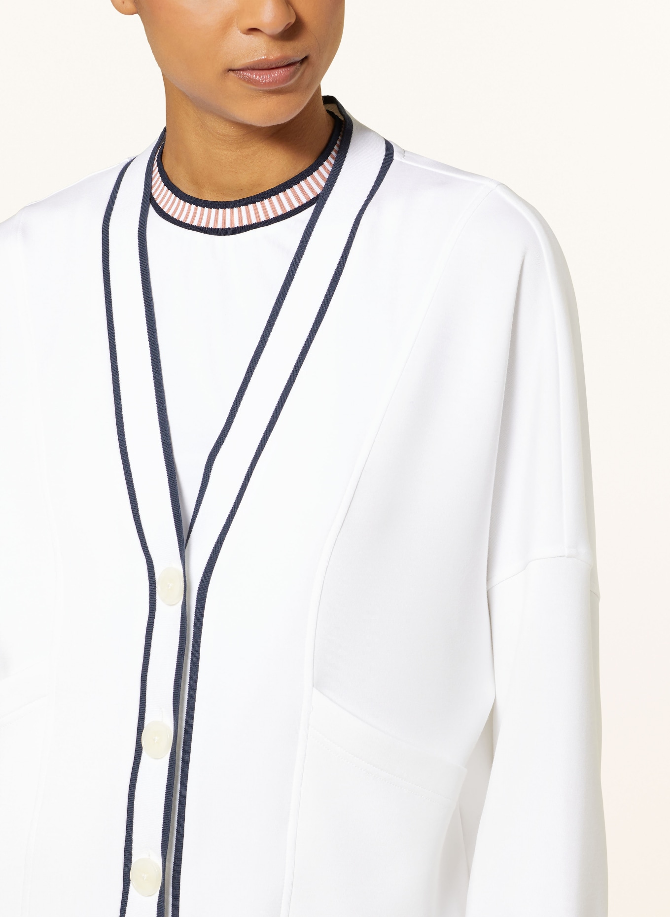 VARLEY Sweat jacket DECKER, Color: WHITE (Image 4)