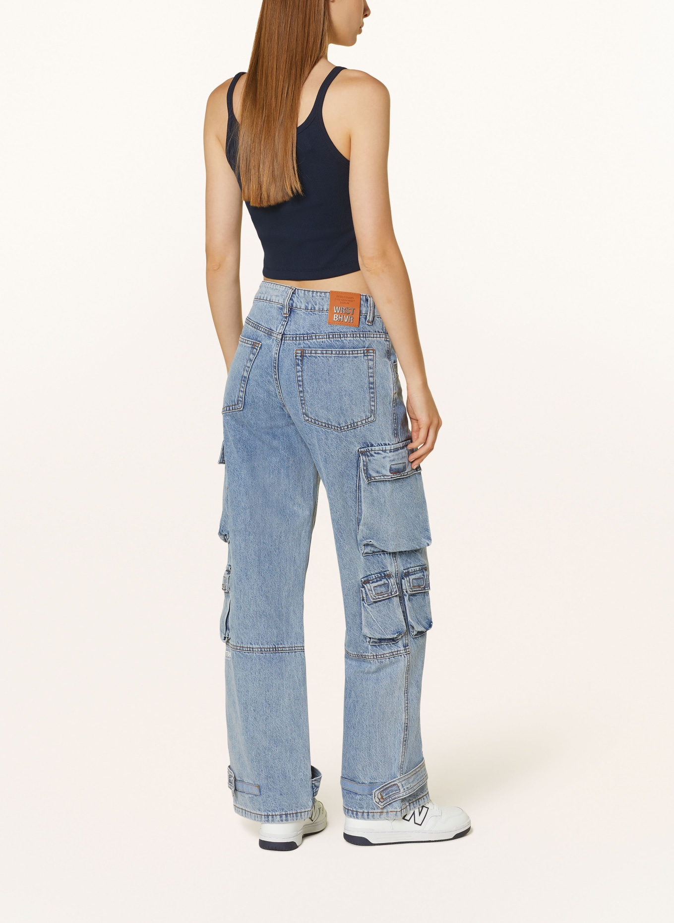 TOMMY JEANS Cropped top, Color: DARK BLUE (Image 3)