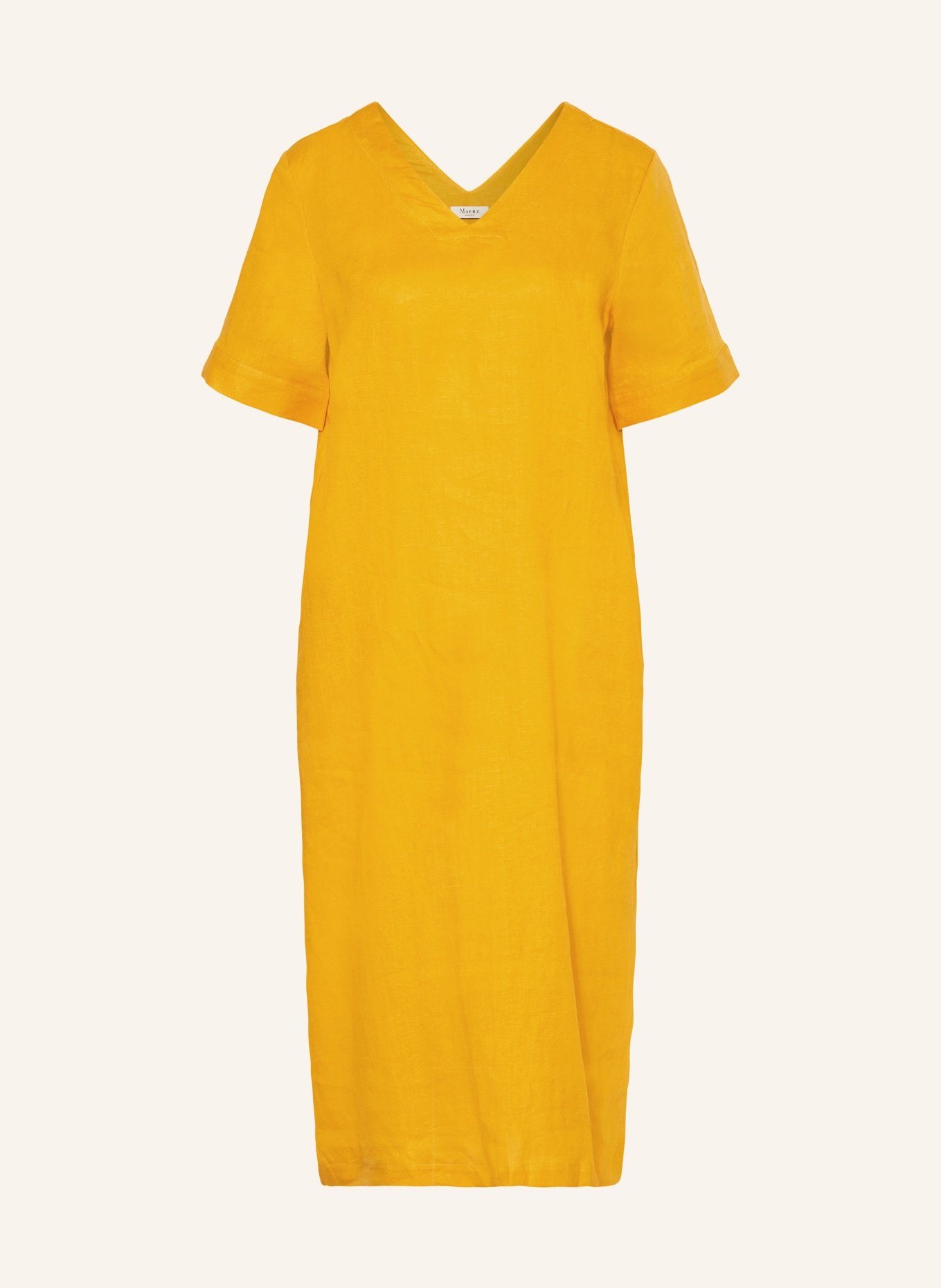 MAERZ MUENCHEN Linen dress, Color: DARK YELLOW (Image 1)