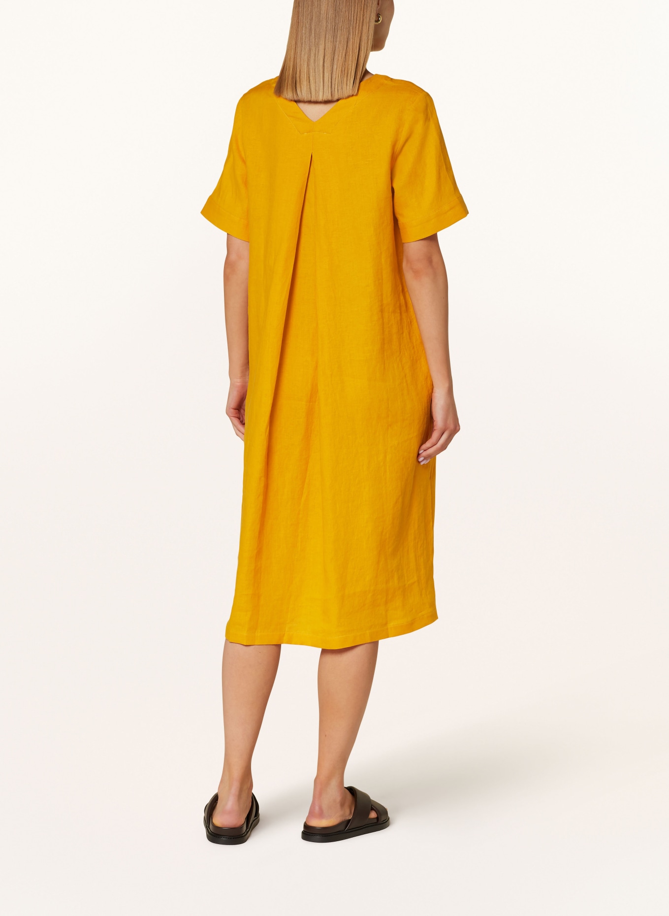 MAERZ MUENCHEN Linen dress, Color: DARK YELLOW (Image 3)
