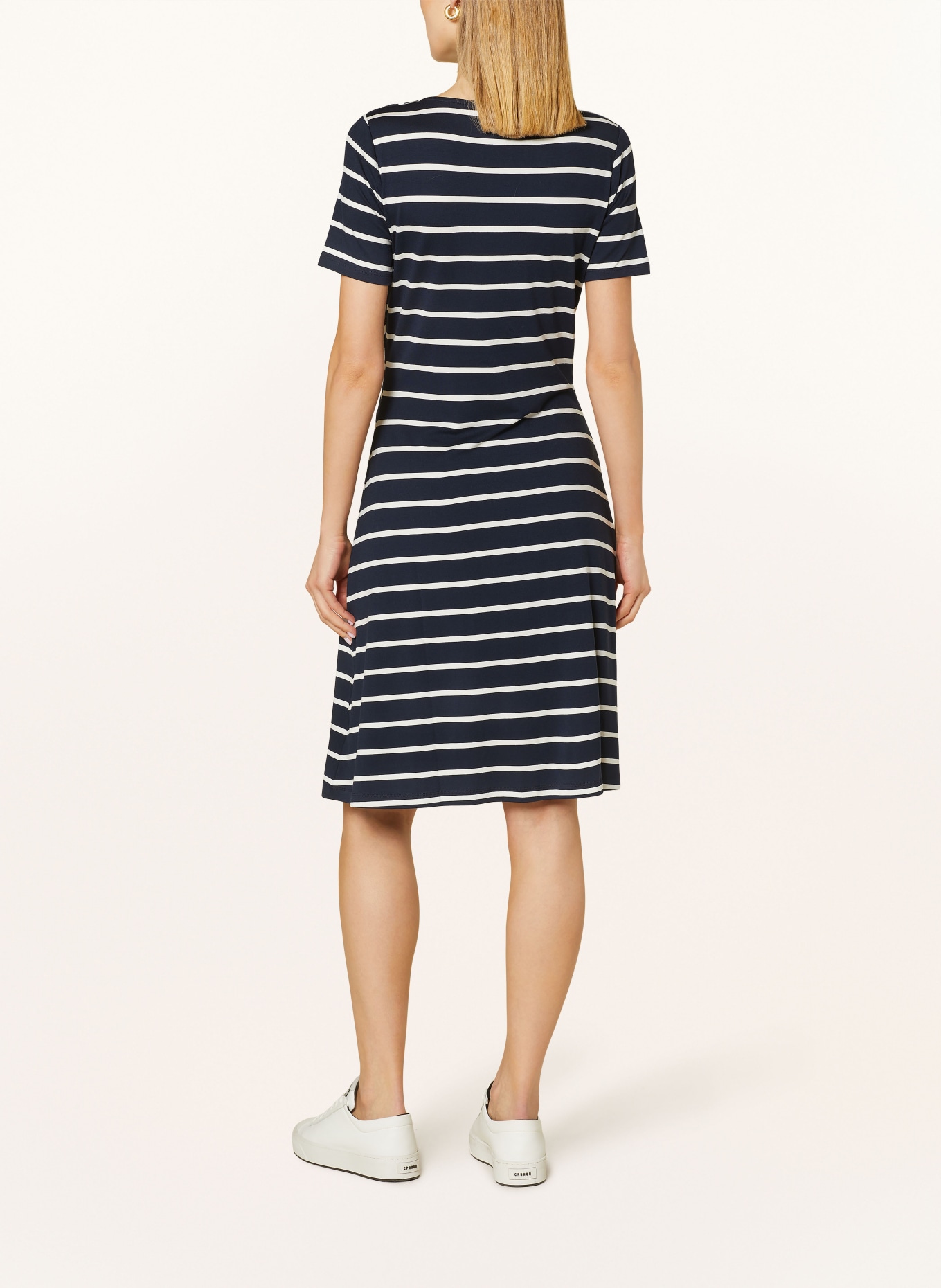 Betty Barclay Jersey dress, Color: DARK BLUE/ WHITE (Image 3)
