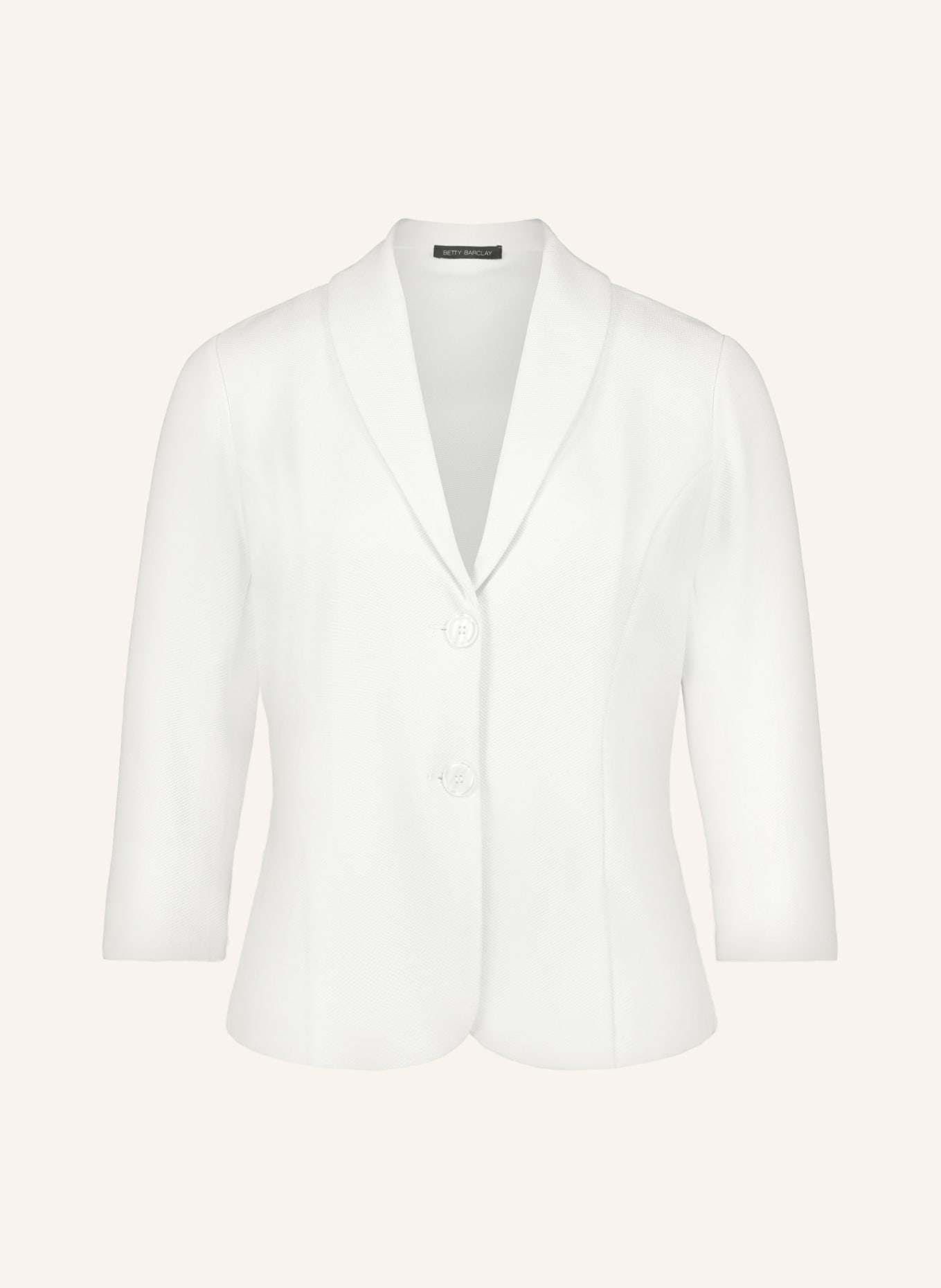 Betty Barclay Piqué-Blazer mit 3/4-Arm, Farbe: CREME (Bild 1)