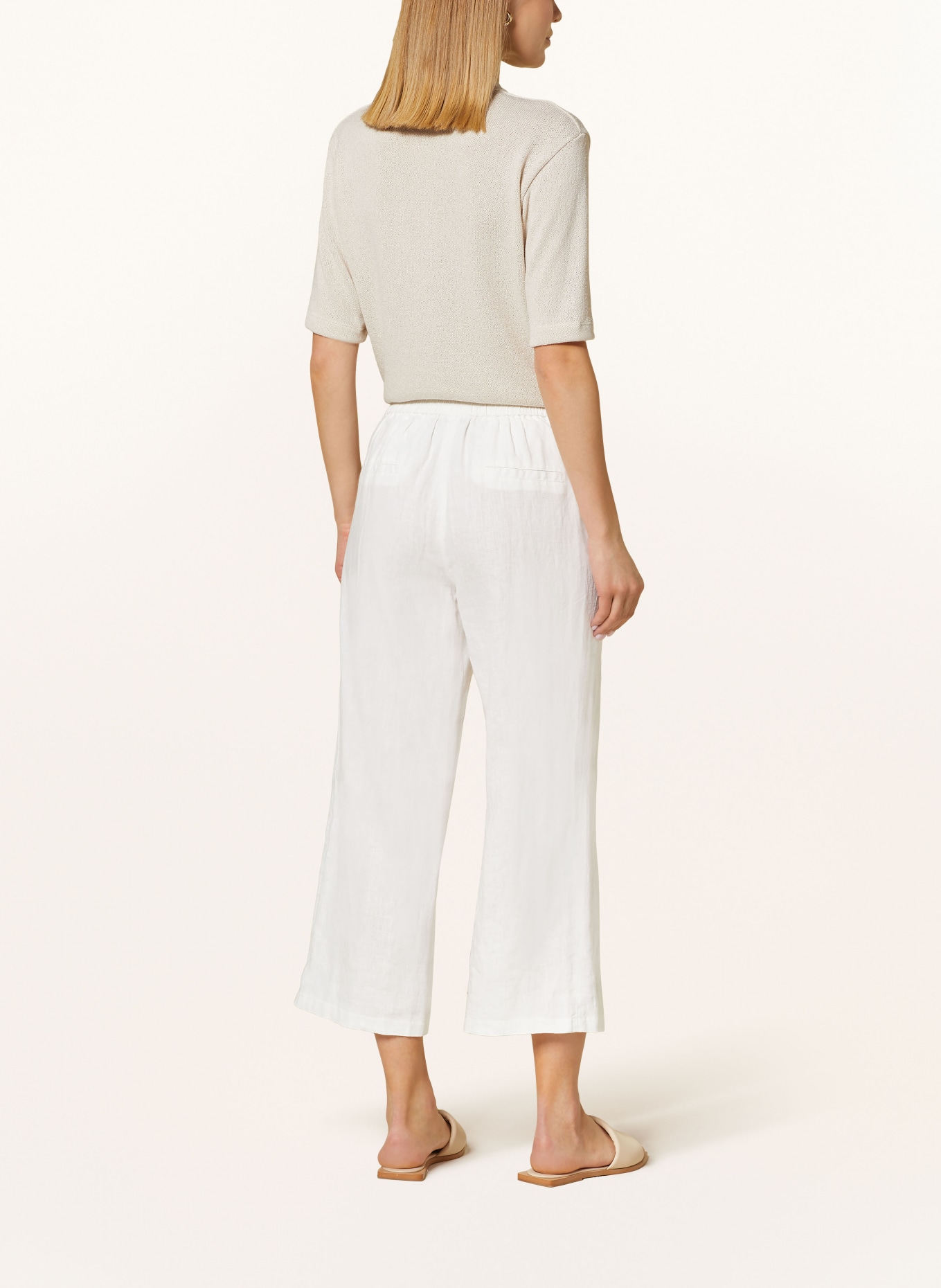 Betty Barclay 7/8 pants made of linen, Color: WHITE (Image 3)