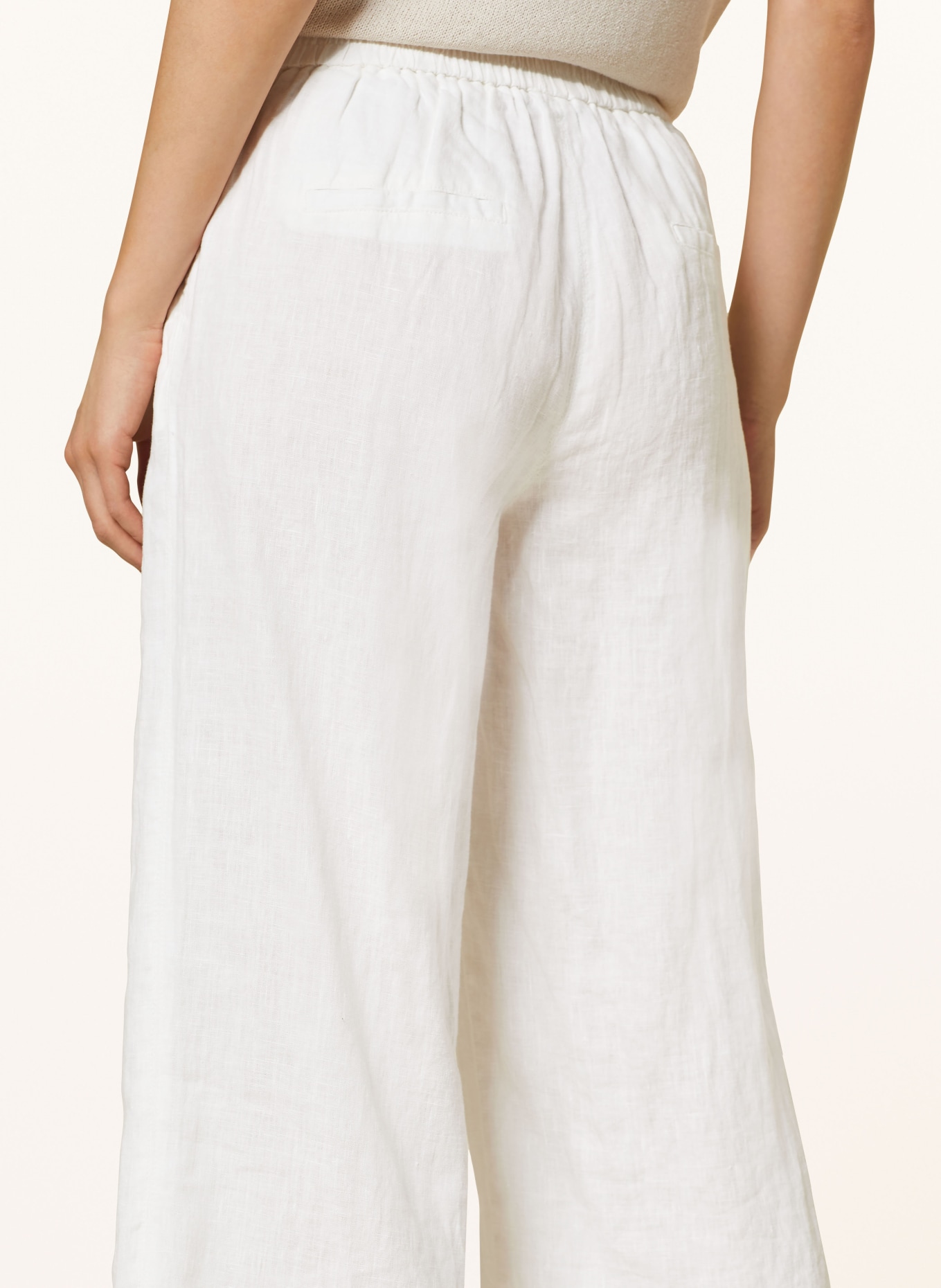 Betty Barclay 7/8 pants made of linen, Color: WHITE (Image 5)