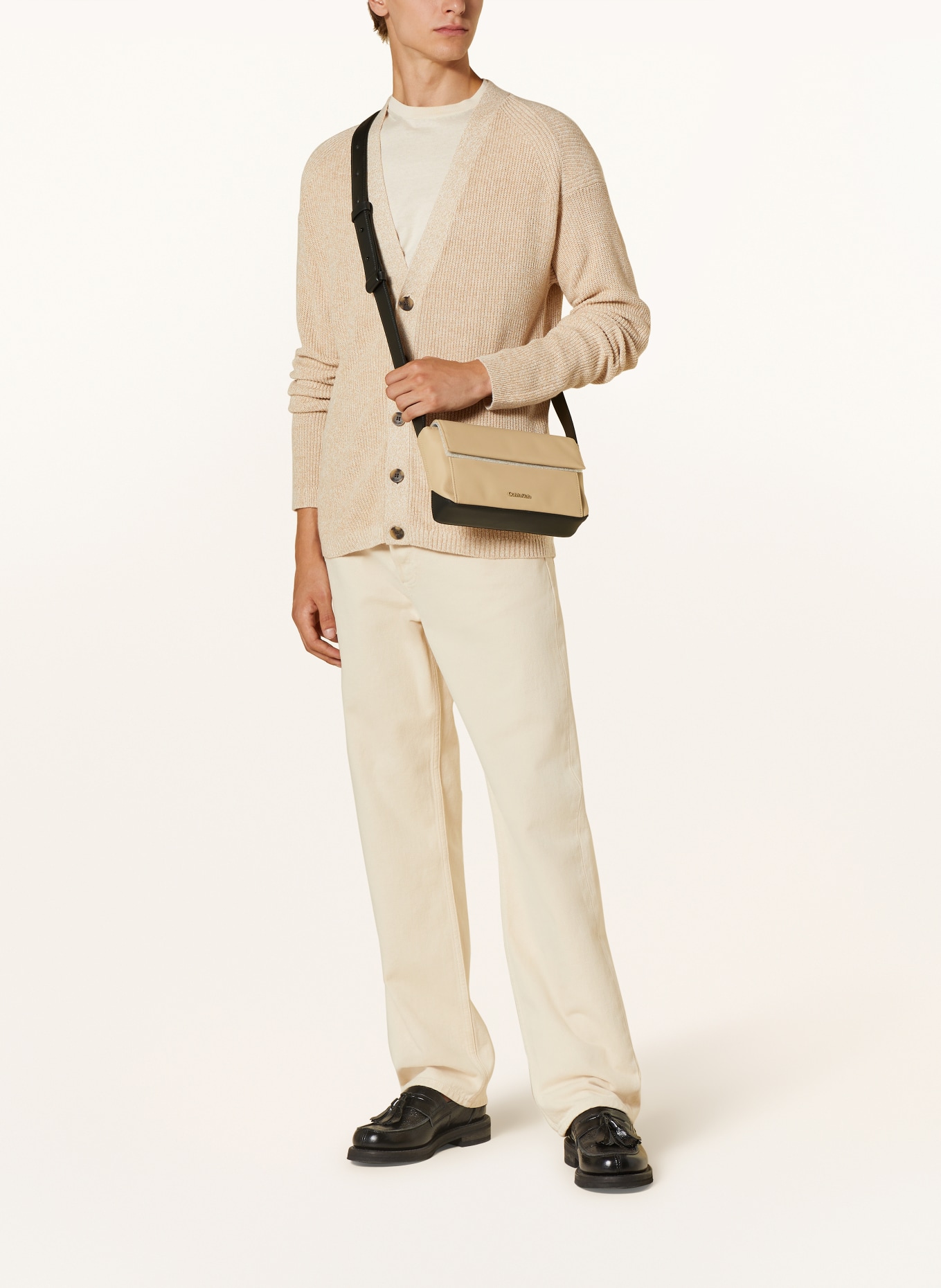 Calvin Klein Torba na ramię ORIGAMI, Kolor: BEŻOWY/ CZARNY (Obrazek 5)