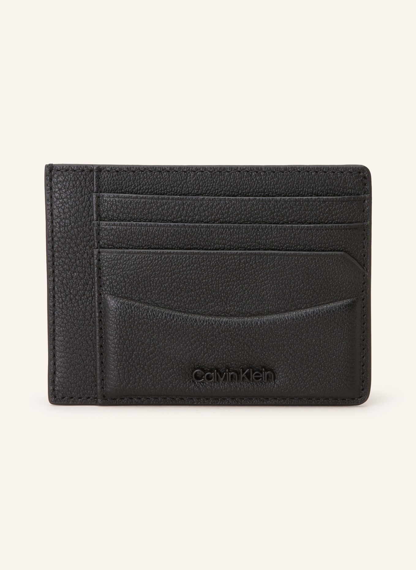 Calvin Klein Card case with coin compartment, Color: BLACK (Image 1)