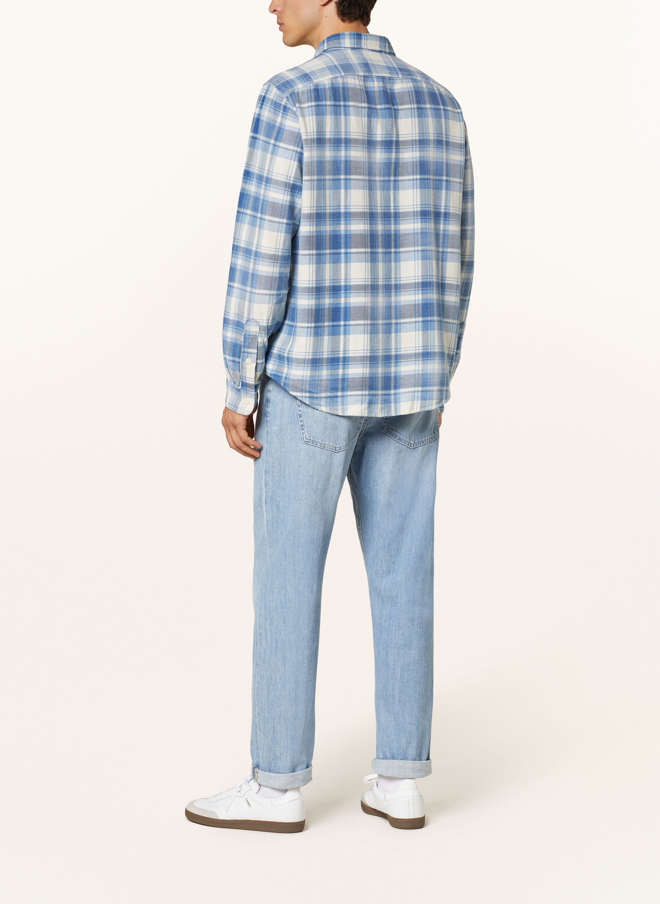 POLO RALPH LAUREN Flannel shirt classic fit, Color: WHITE/ BLUE/ LIGHT BLUE (Image 3)