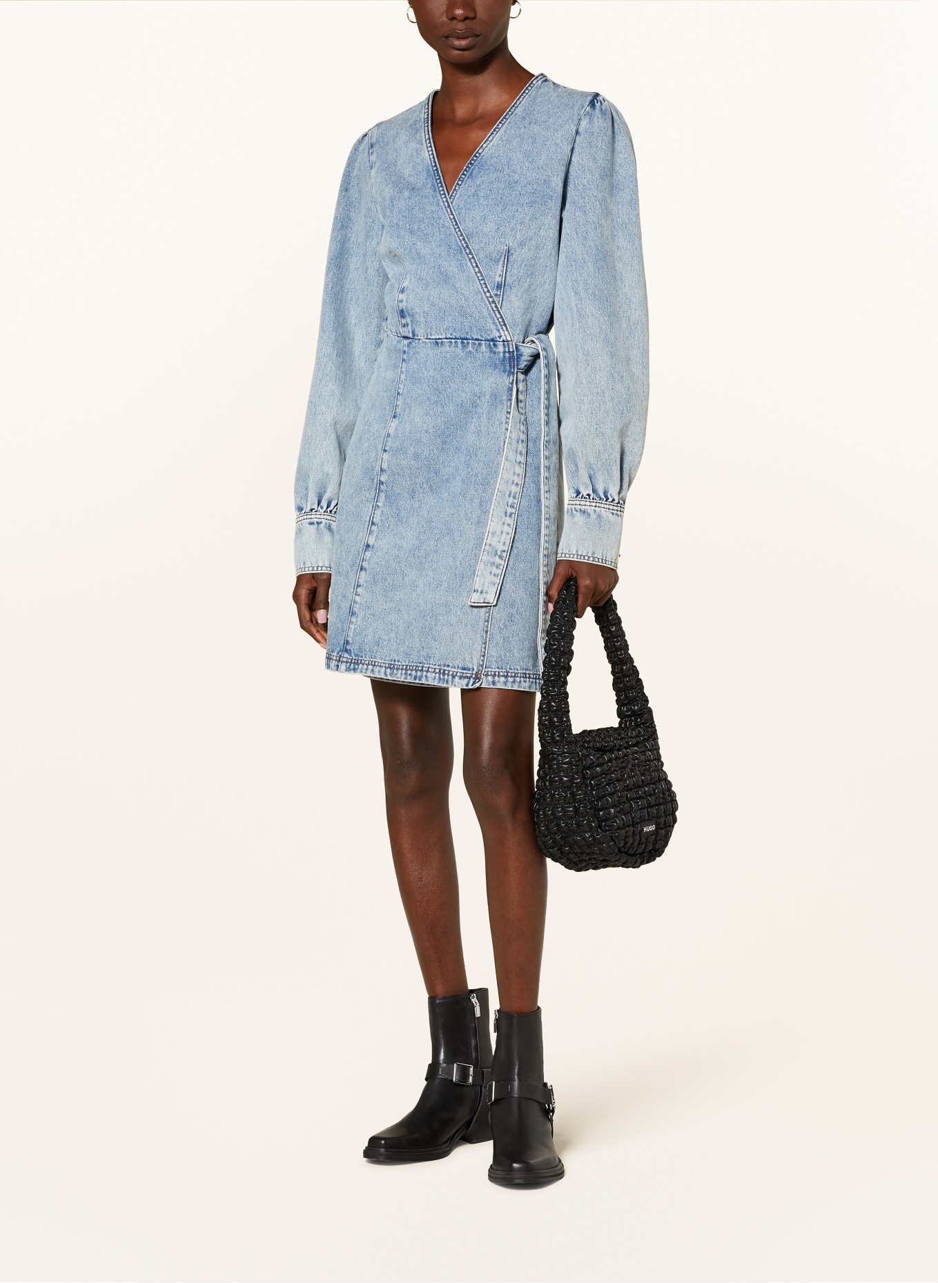 HUGO Hobo-Bag MHATI: SCHWARZ