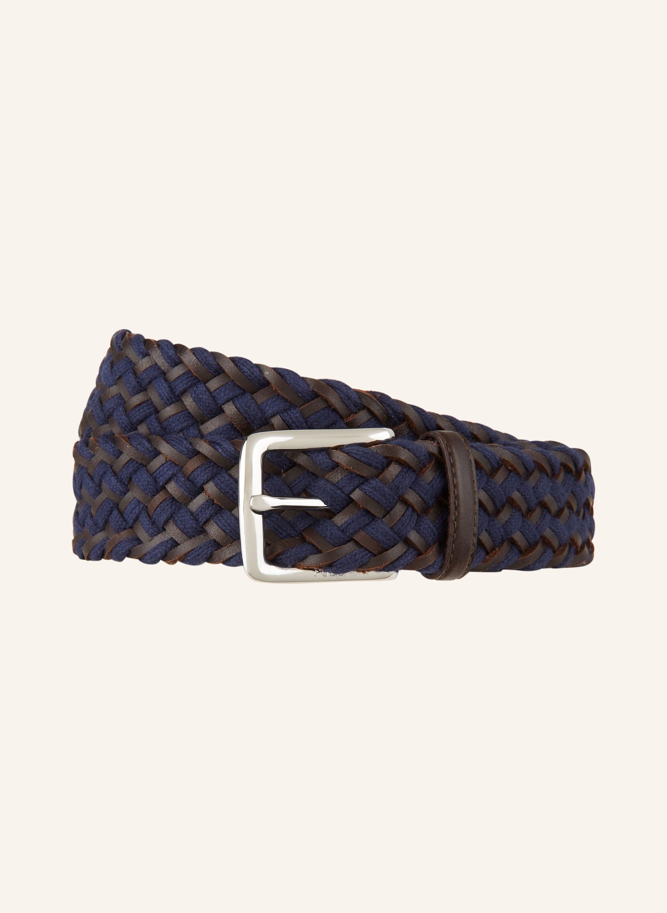 POLO RALPH LAUREN Braided belt, Color: DARK BLUE/ DARK BROWN (Image 1)