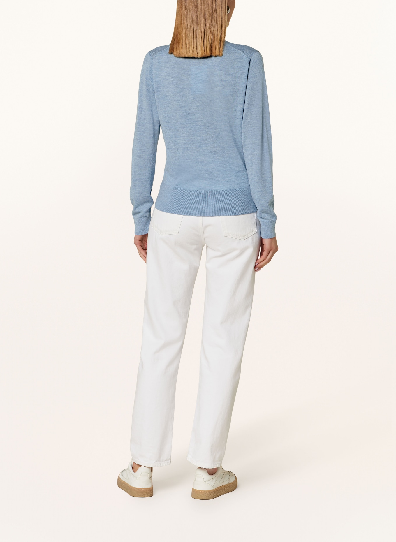 TOMMY HILFIGER Strickjacke: HELLBLAU