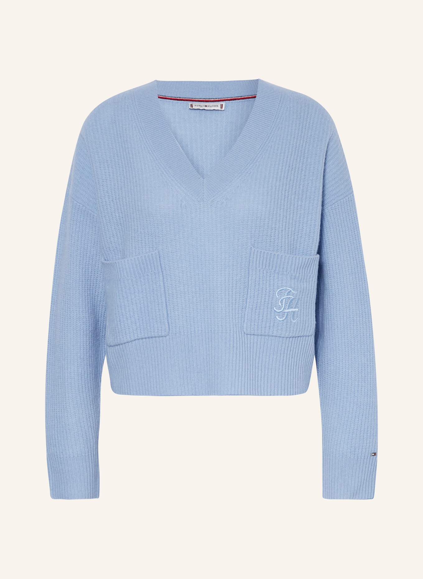 Tommy hilfiger light blue sweater clearance