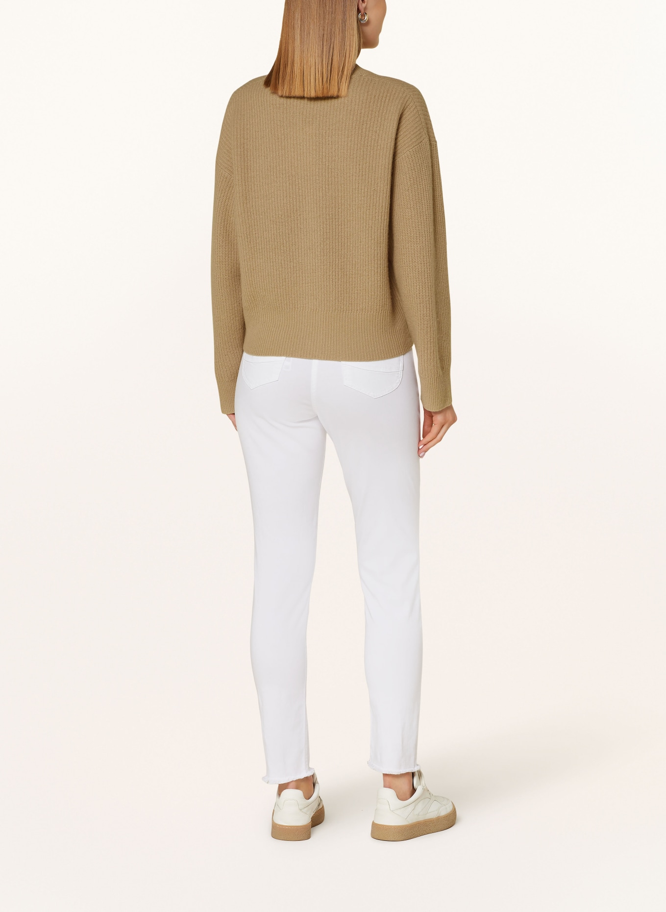 TOMMY HILFIGER Strickjacke: BEIGE