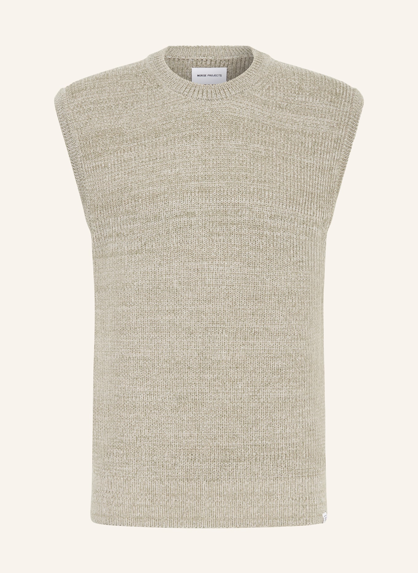 NORSE PROJECTS Sweater vest, Color: LIGHT GREEN/ CREAM (Image 1)