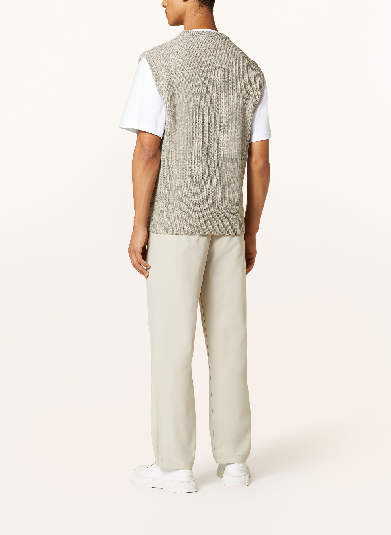 NORSE PROJECTS Sweater vest, Color: LIGHT GREEN/ CREAM (Image 3)