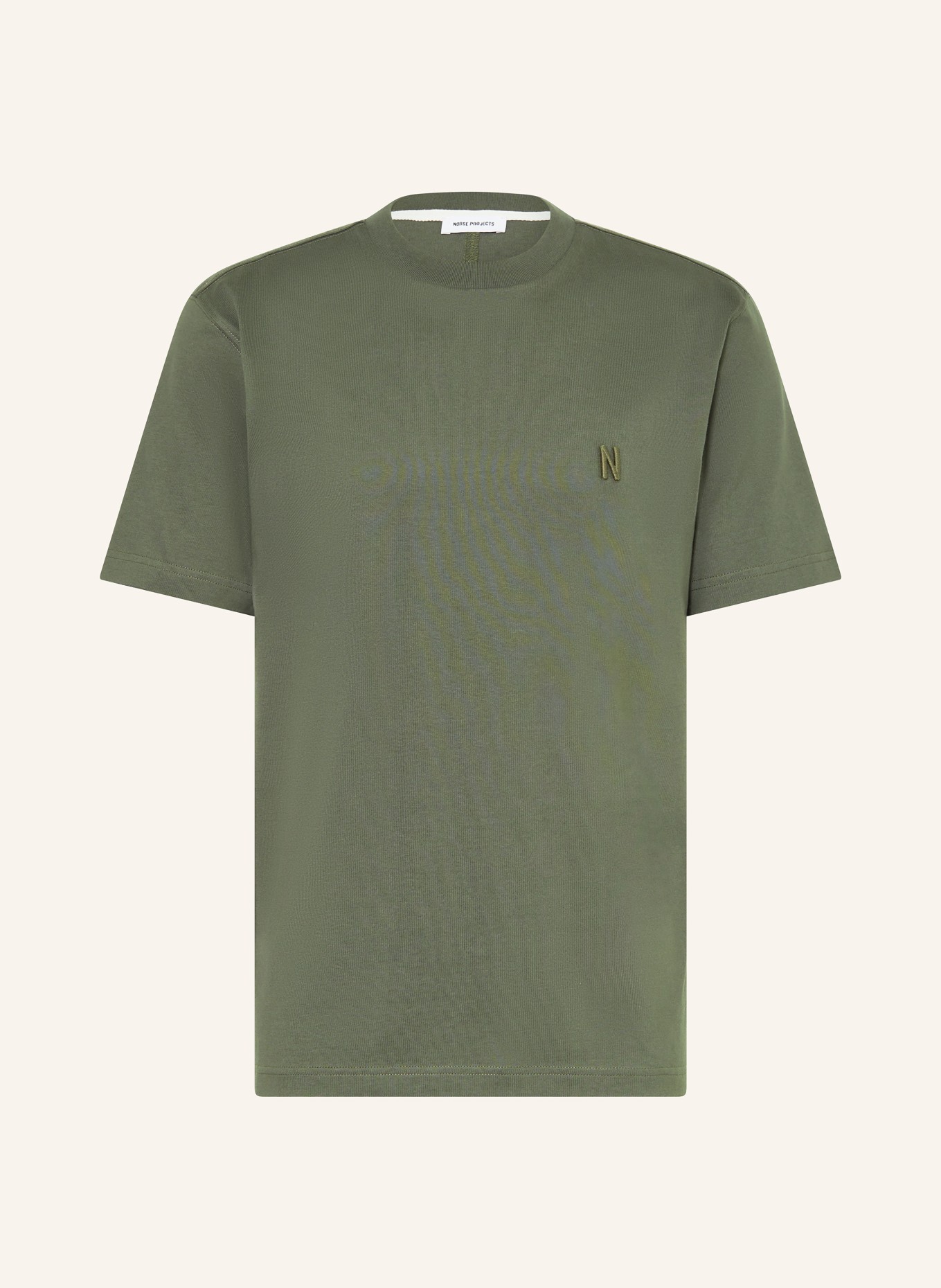 NORSE PROJECTS T-shirt JOHANNES, Color: DARK GREEN (Image 1)