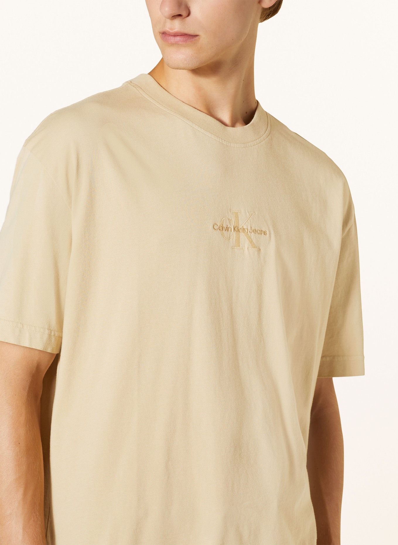 Calvin Klein Jeans T-shirt, Color: KHAKI (Image 4)