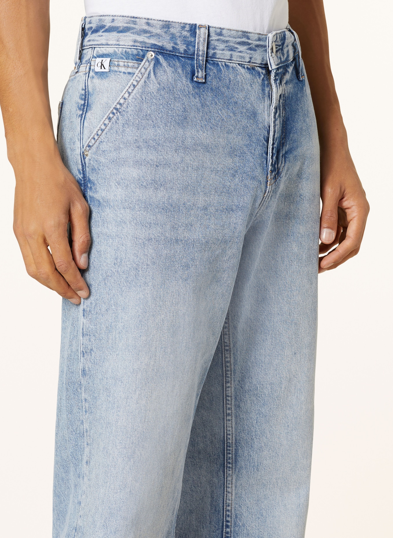 Calvin Klein Jeans Jeansy 90s straight fit, Kolor: 1AA Denim Light (Obrazek 5)