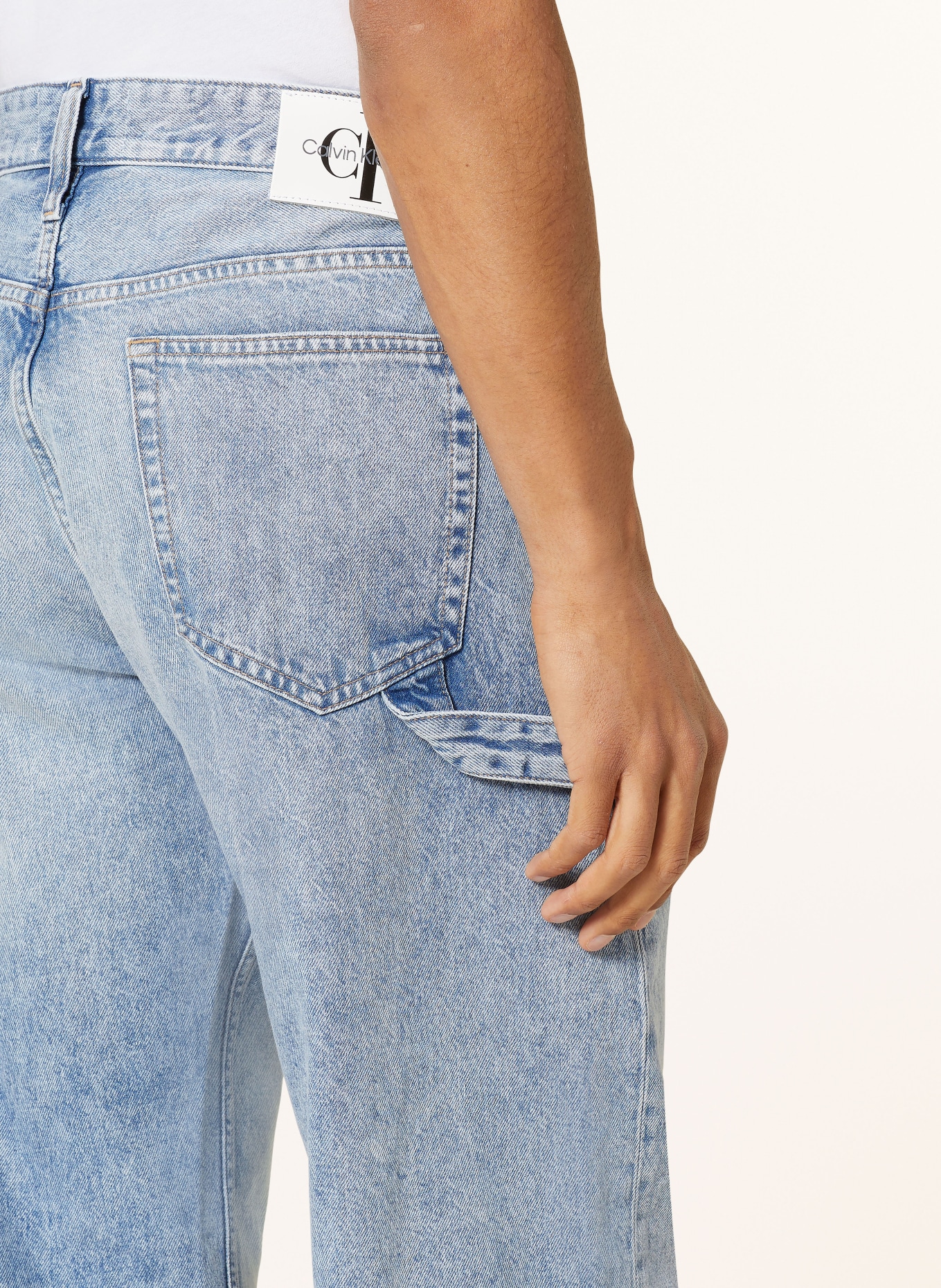 Calvin Klein Jeans Jeansy 90s straight fit, Kolor: 1AA Denim Light (Obrazek 6)