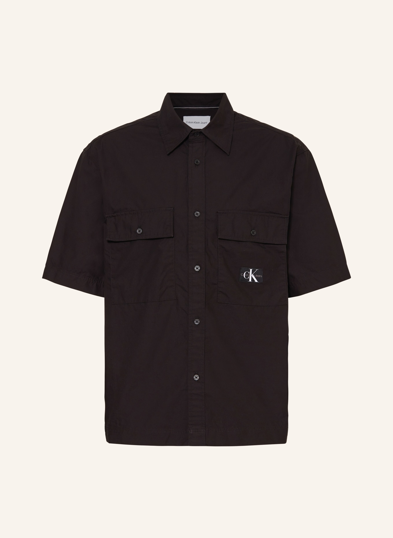 Calvin Klein Jeans Short sleeve shirt relaxed fit, Color: BLACK (Image 1)