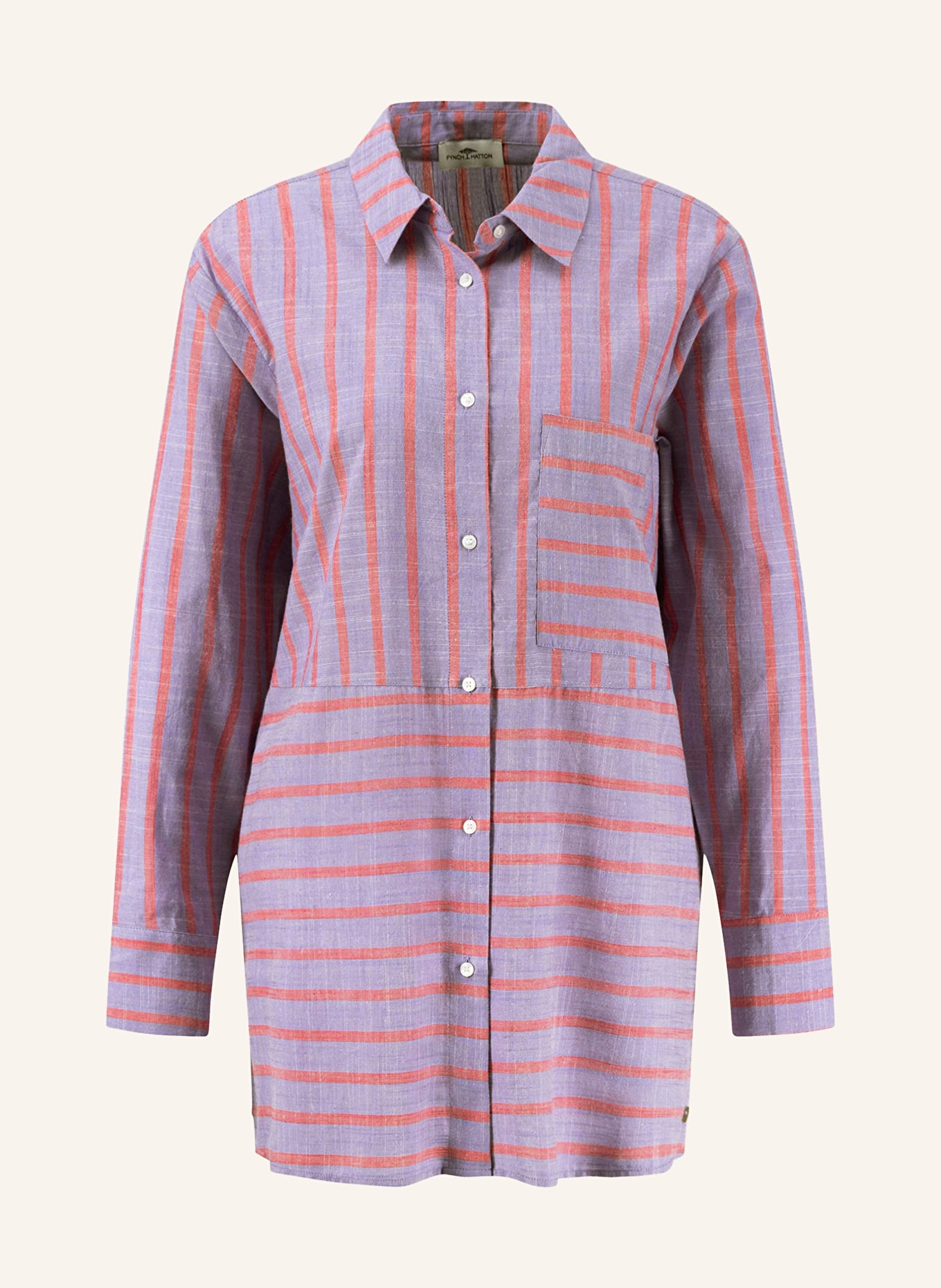 FYNCH-HATTON Shirt blouse, Color: PURPLE/ PINK (Image 1)