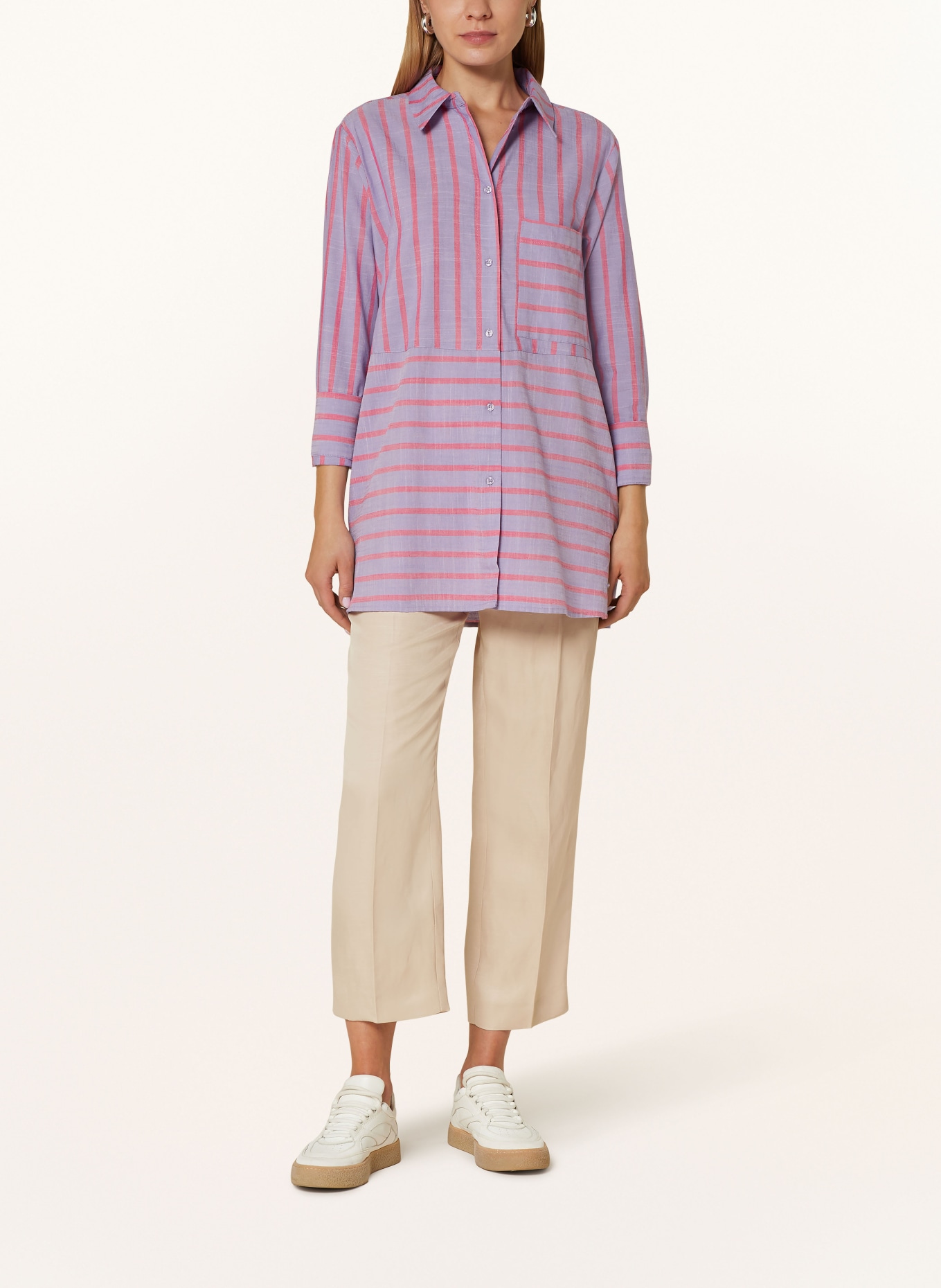 FYNCH-HATTON Shirt blouse, Color: PURPLE/ PINK (Image 2)
