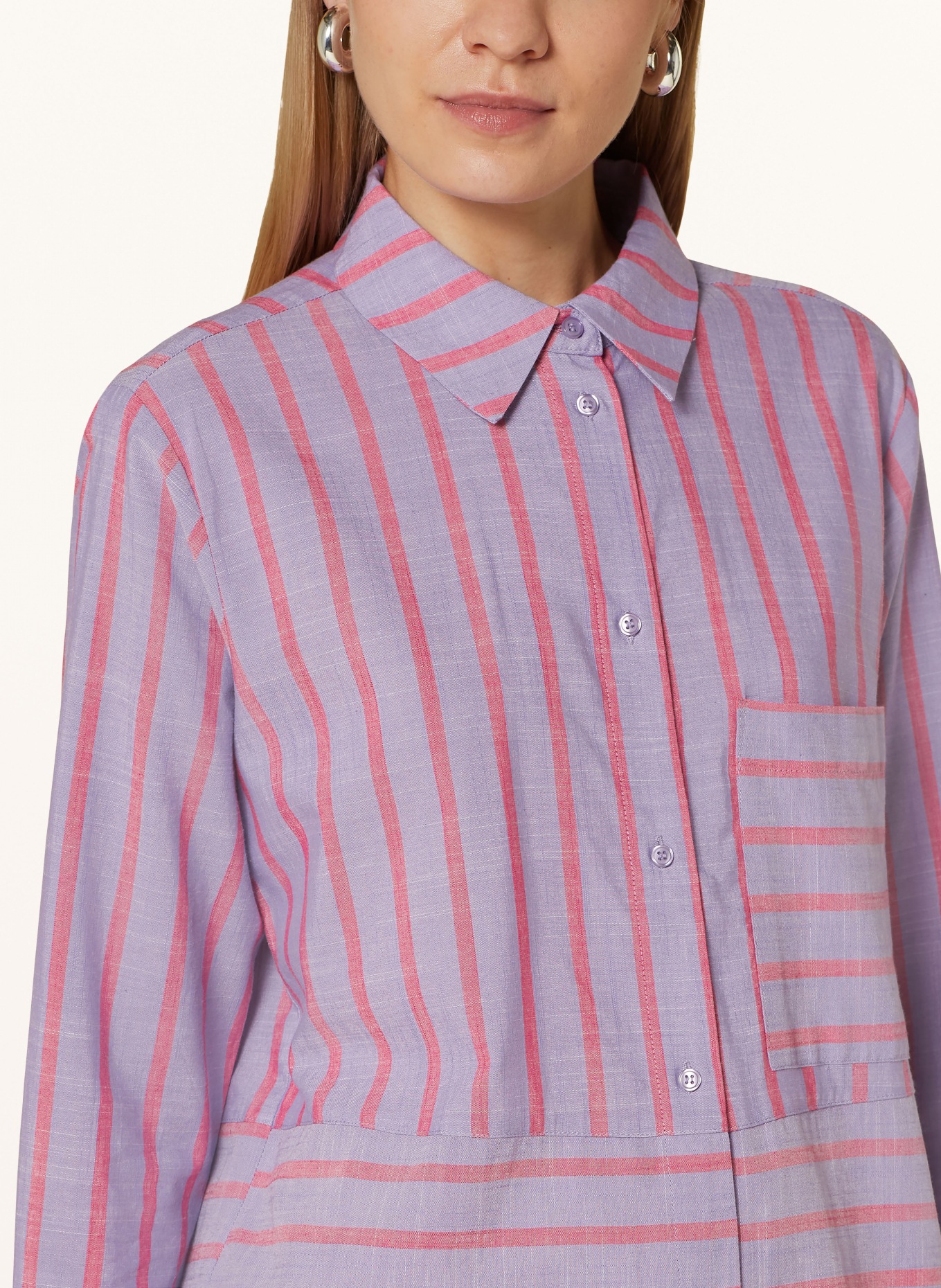 FYNCH-HATTON Shirt blouse, Color: PURPLE/ PINK (Image 4)