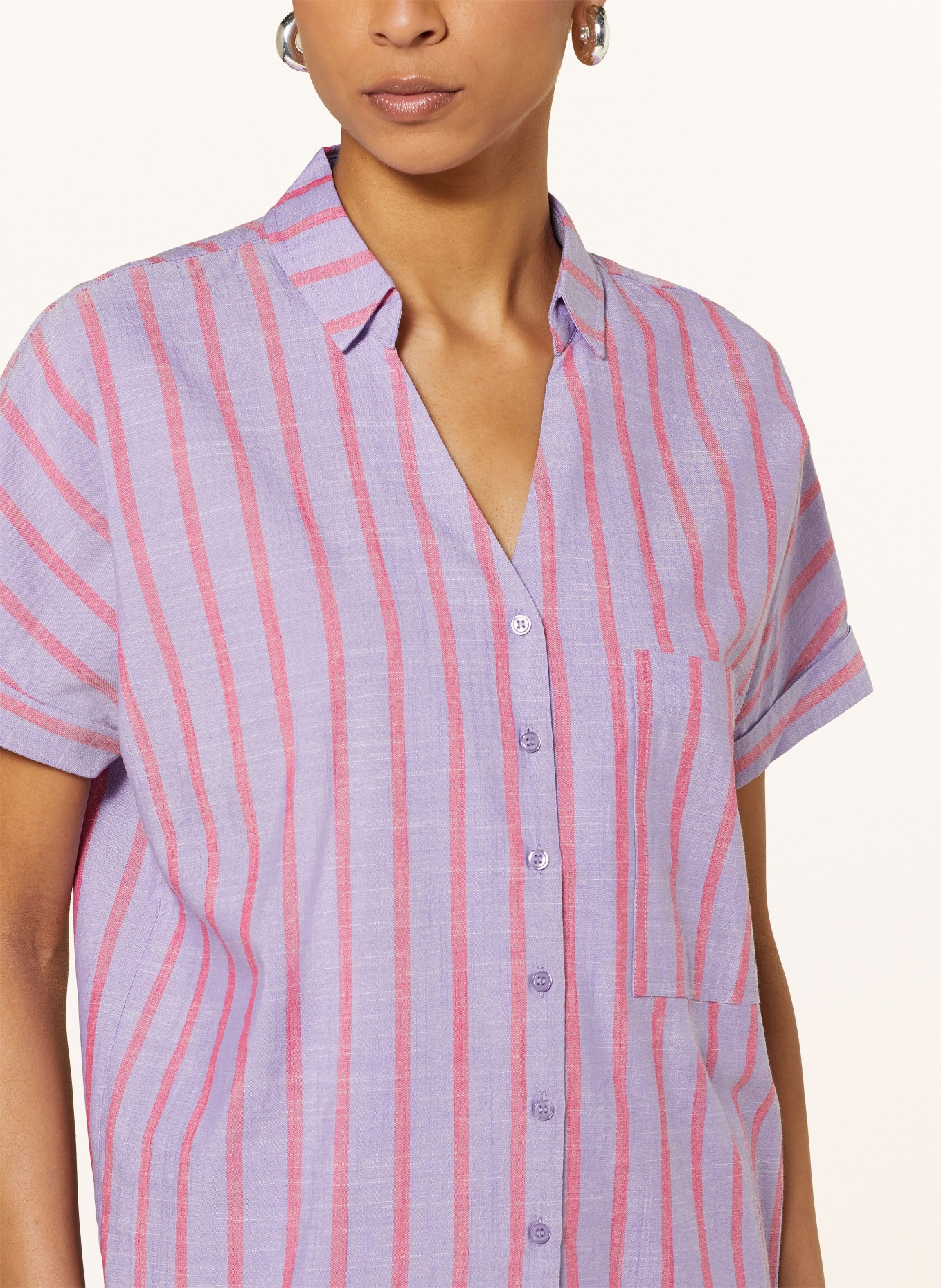 FYNCH-HATTON Shirt blouse, Color: PINK/ PURPLE (Image 4)