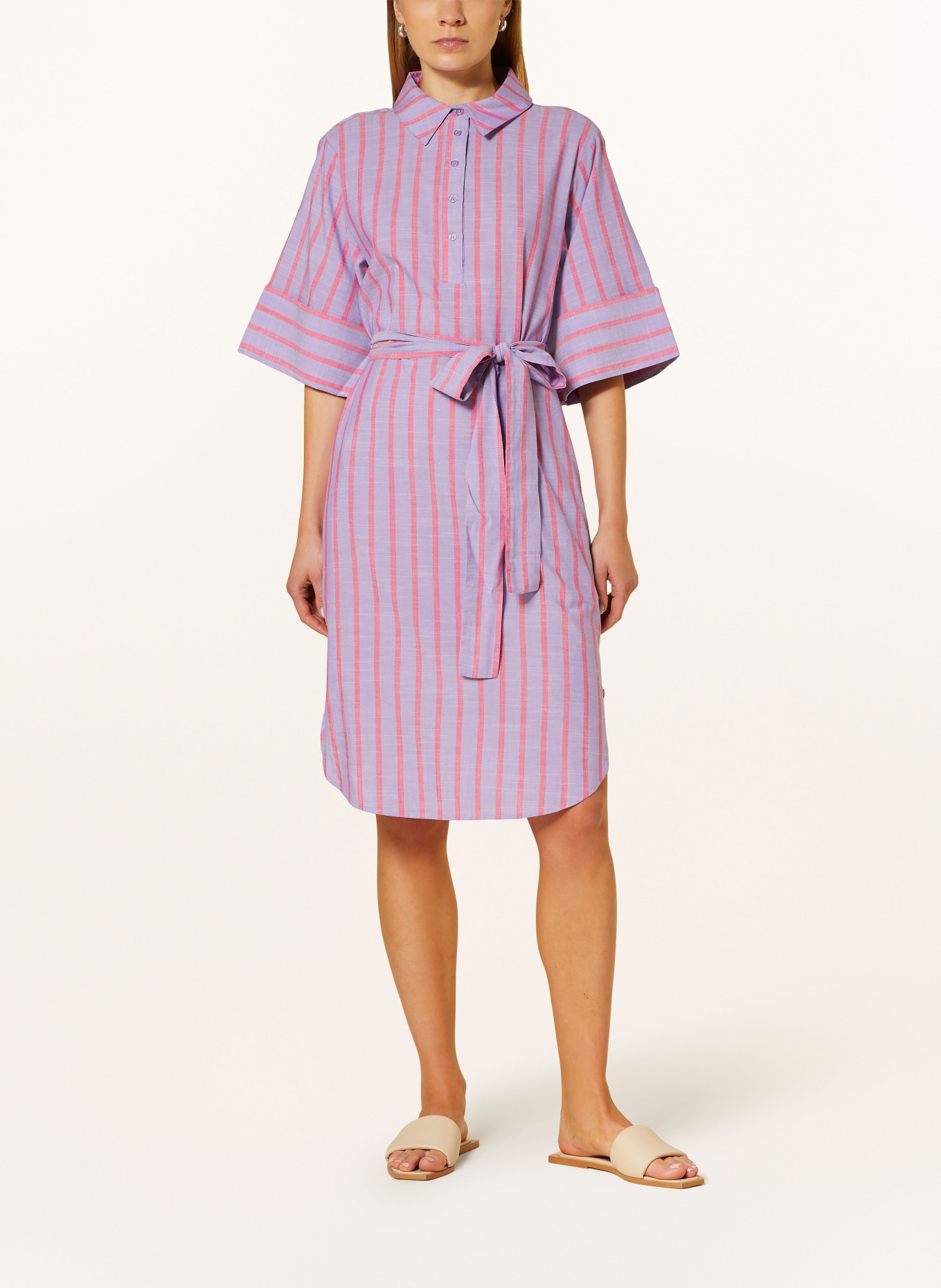 FYNCH-HATTON Kleid mit 3/4-Arm, Farbe: LILA/ PINK (Bild 2)