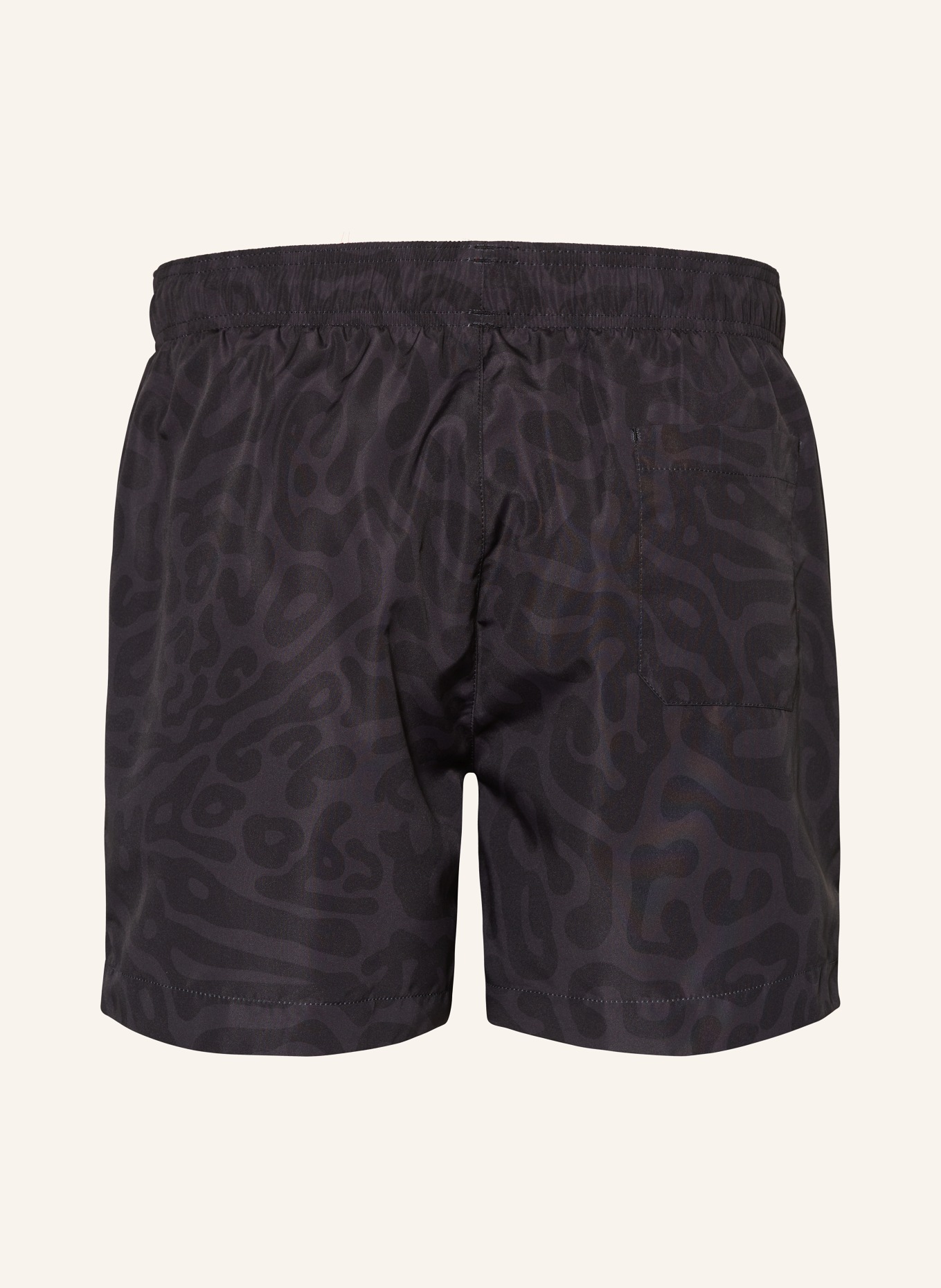 HUGO Swim shorts RIFF, Color: BLACK/ DARK GRAY (Image 2)